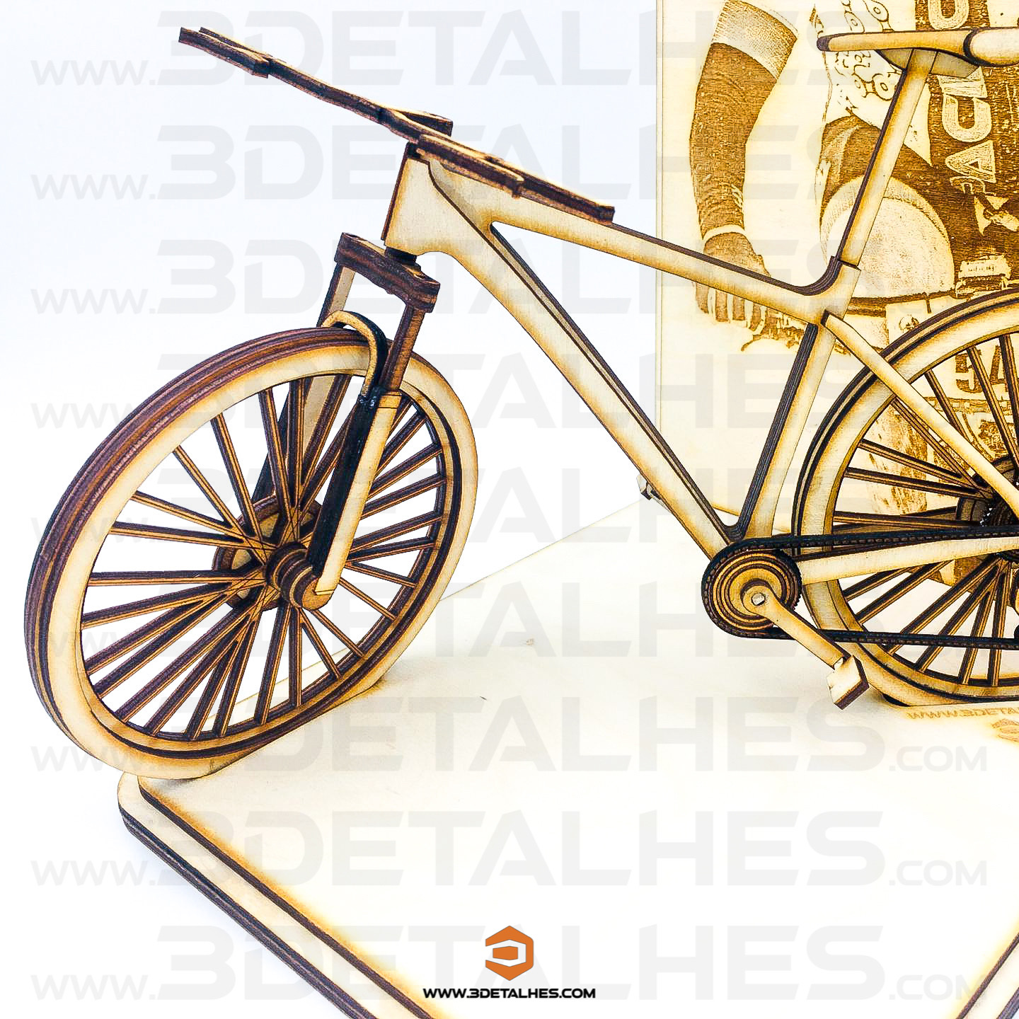 Bicicleta BTT à Escala com Foto Gravada