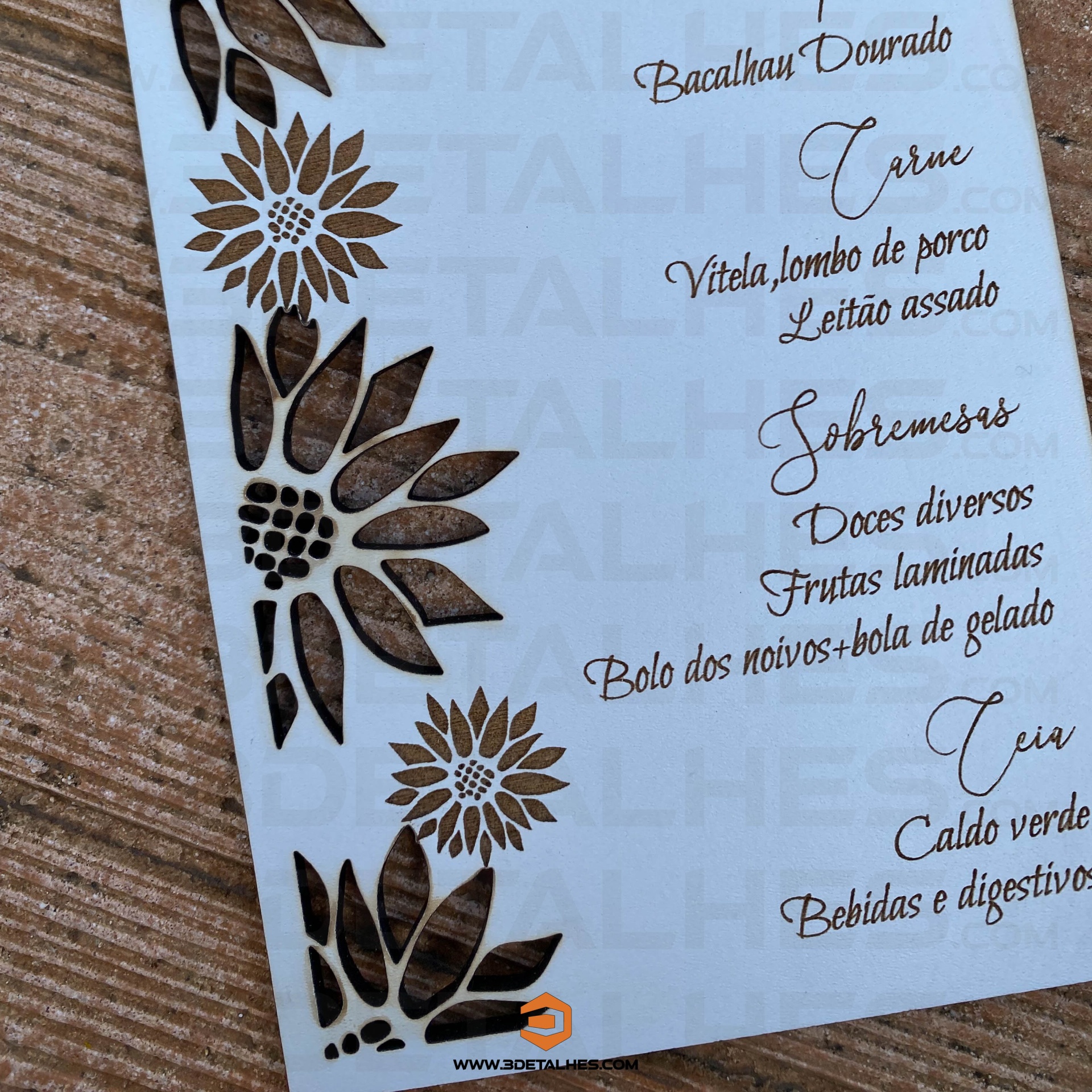 Ementa Individual Girassóis