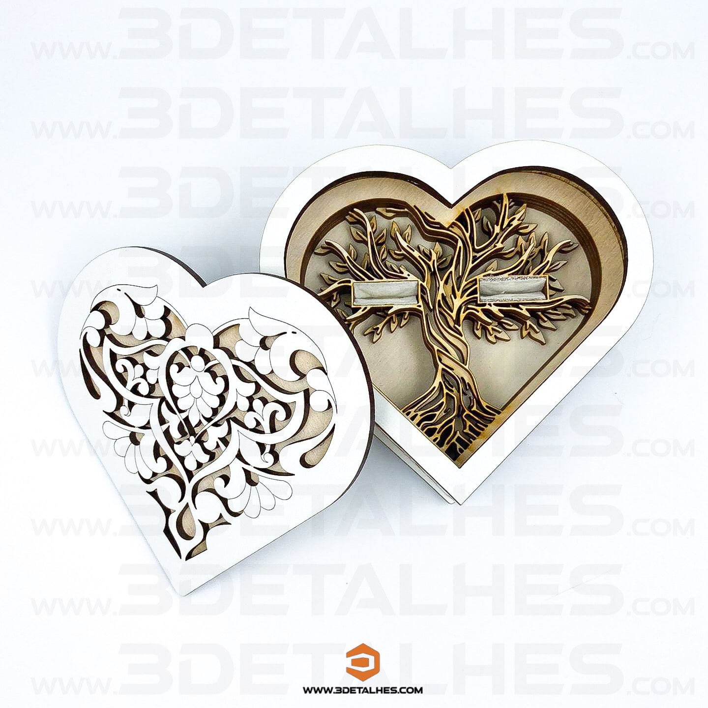 Porta Alianças Coração