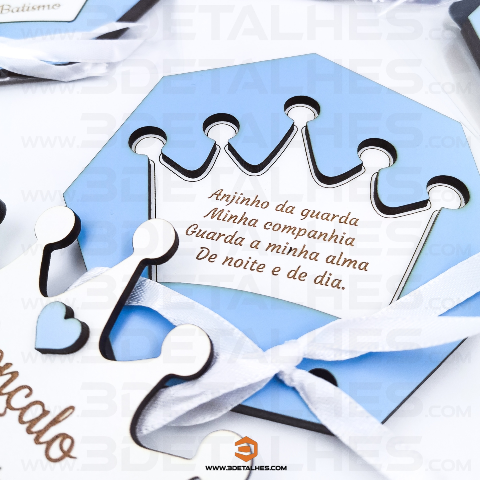 Convite/Lembrança Hexágono com Coroa