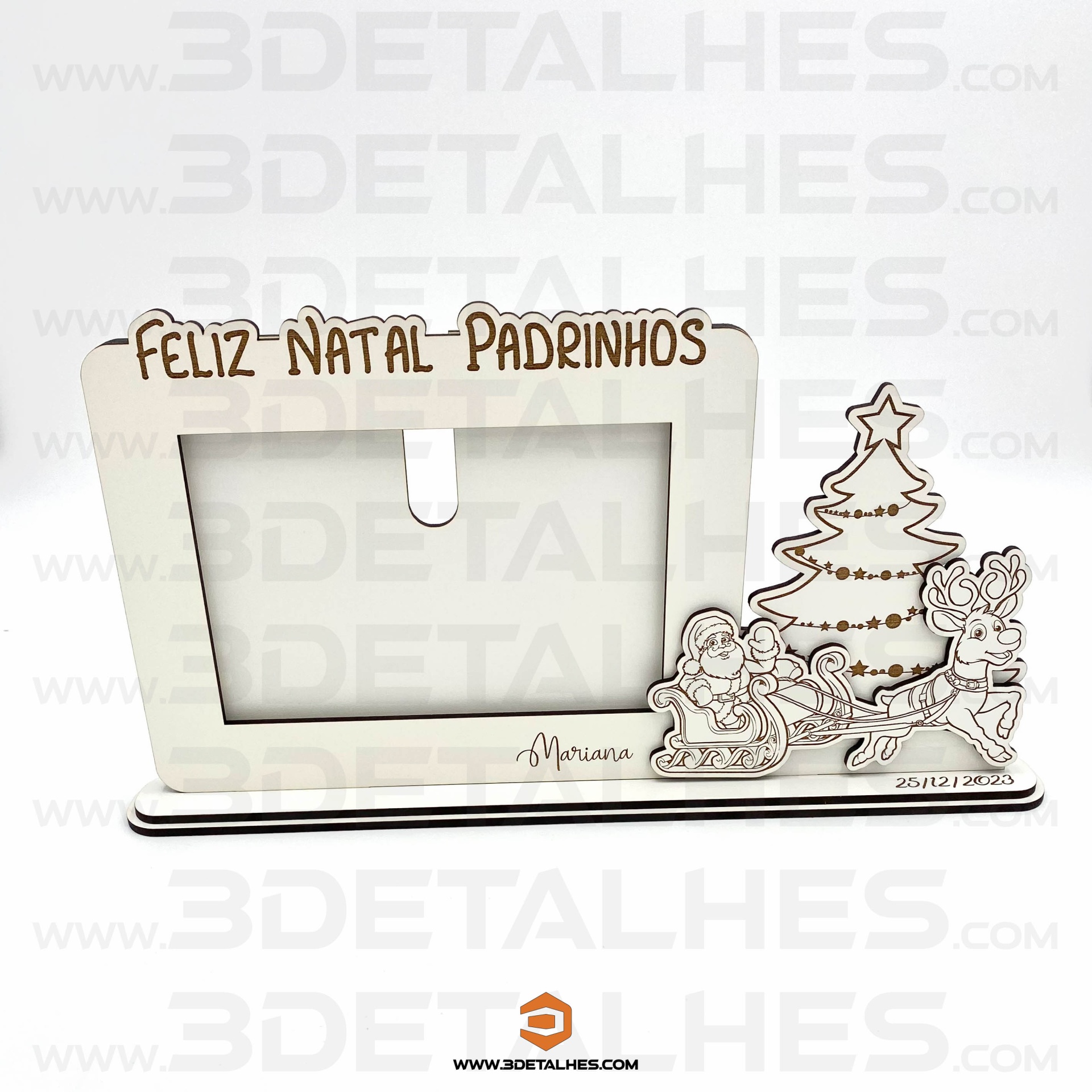 Porta Retrato - Pai Natal e Rena