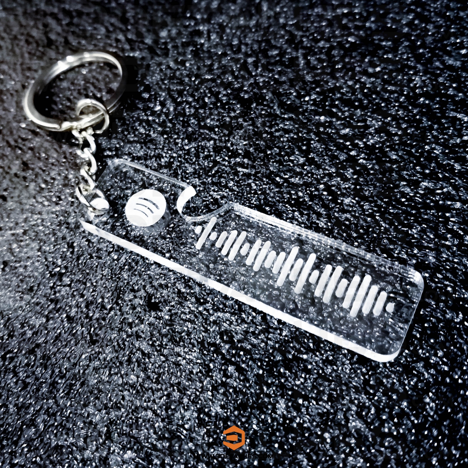 Porta Chaves Acrílico -  Código Spotify