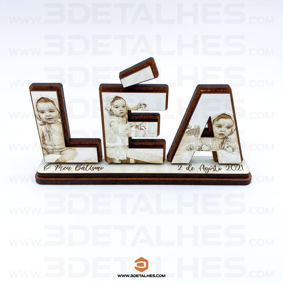 Lembrança - Mini Palavra com Fotos Gravadas