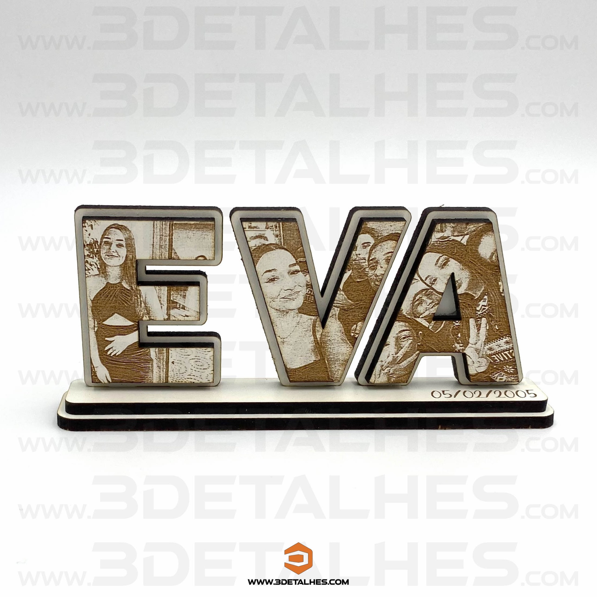 Lembrança - Mini Palavra com Fotos Gravadas