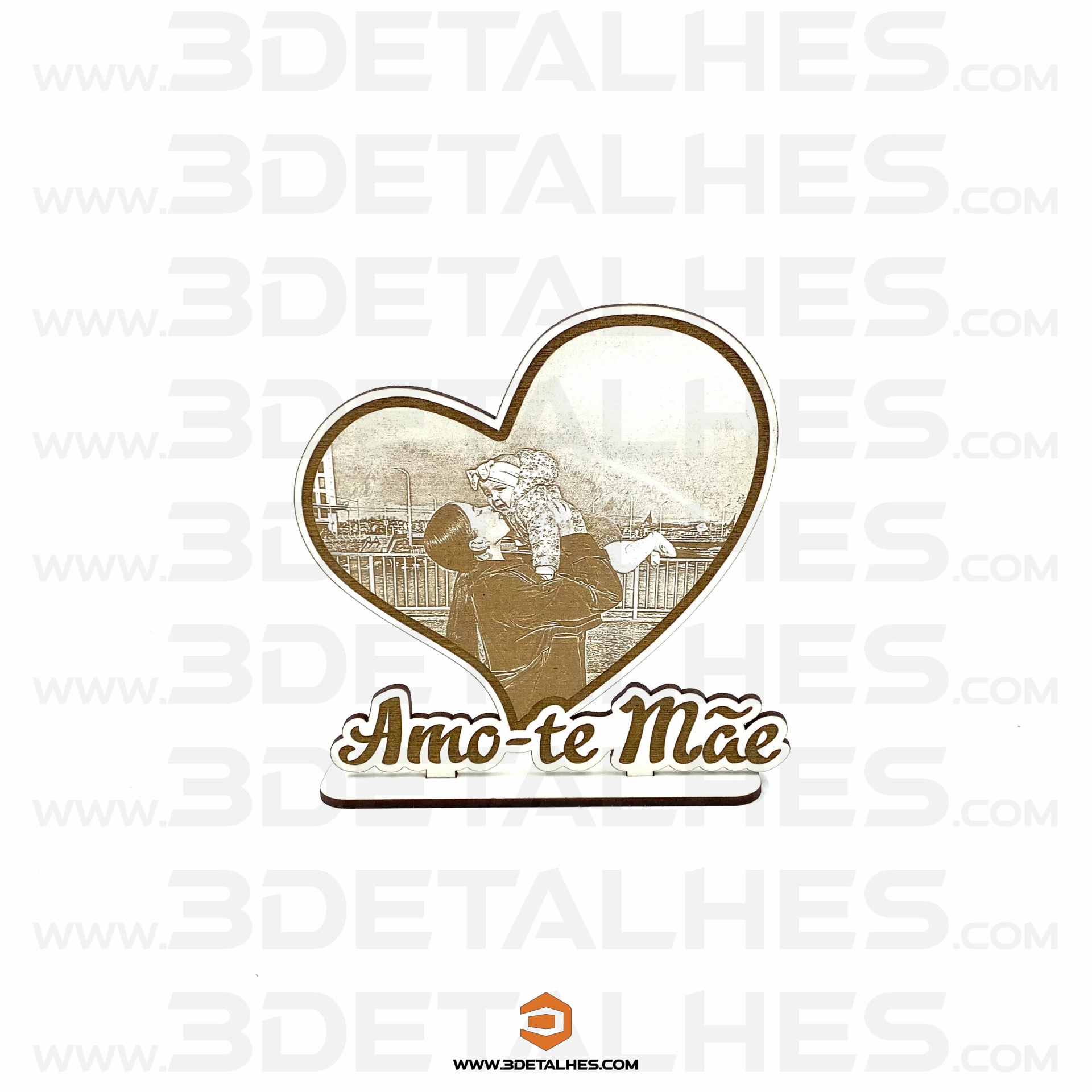 Coração Amo-te com foto