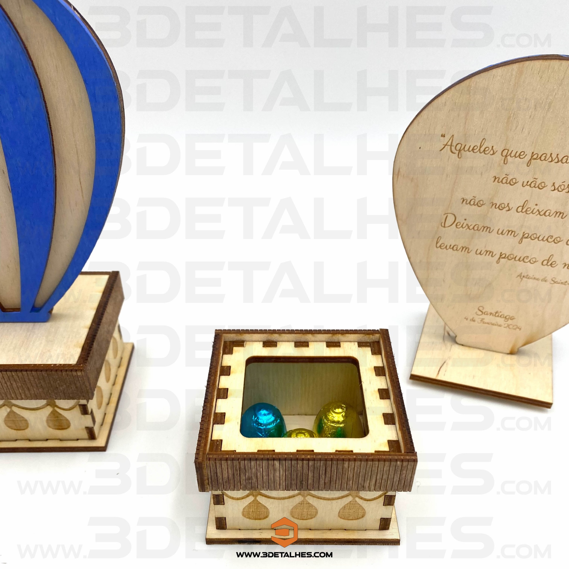 Balão de Ar Quente (caixa com bombons)