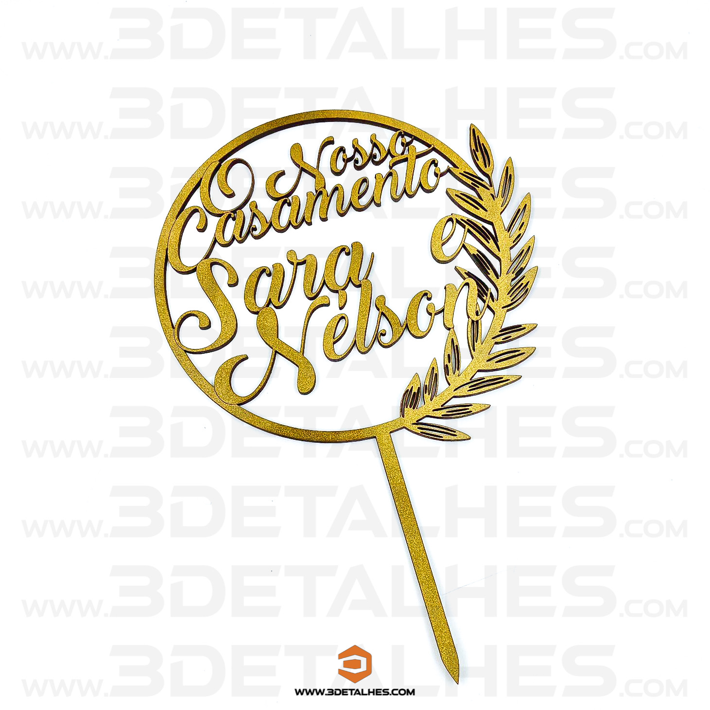 Topo de Bolo - Floral