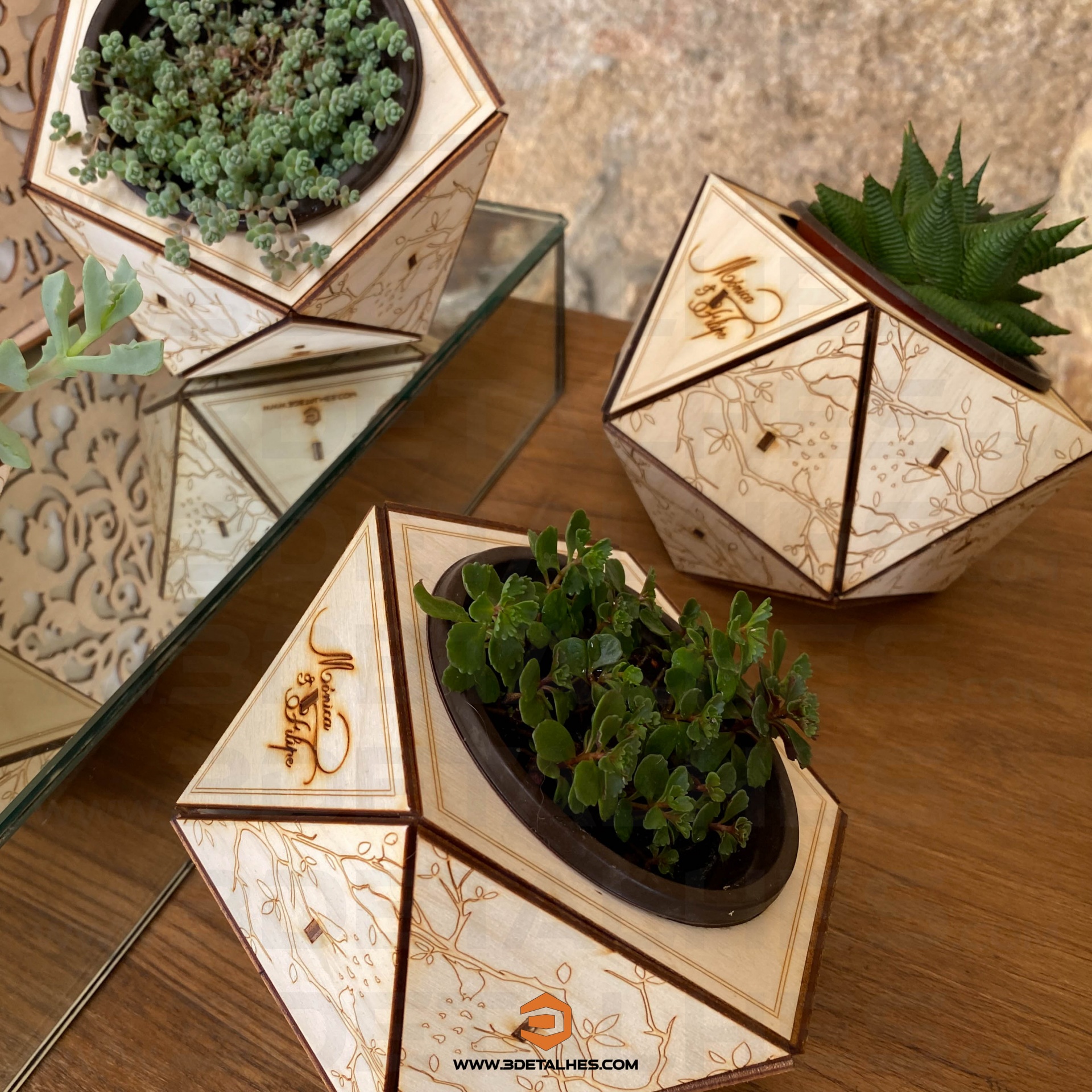 Vaso em Contraplacado