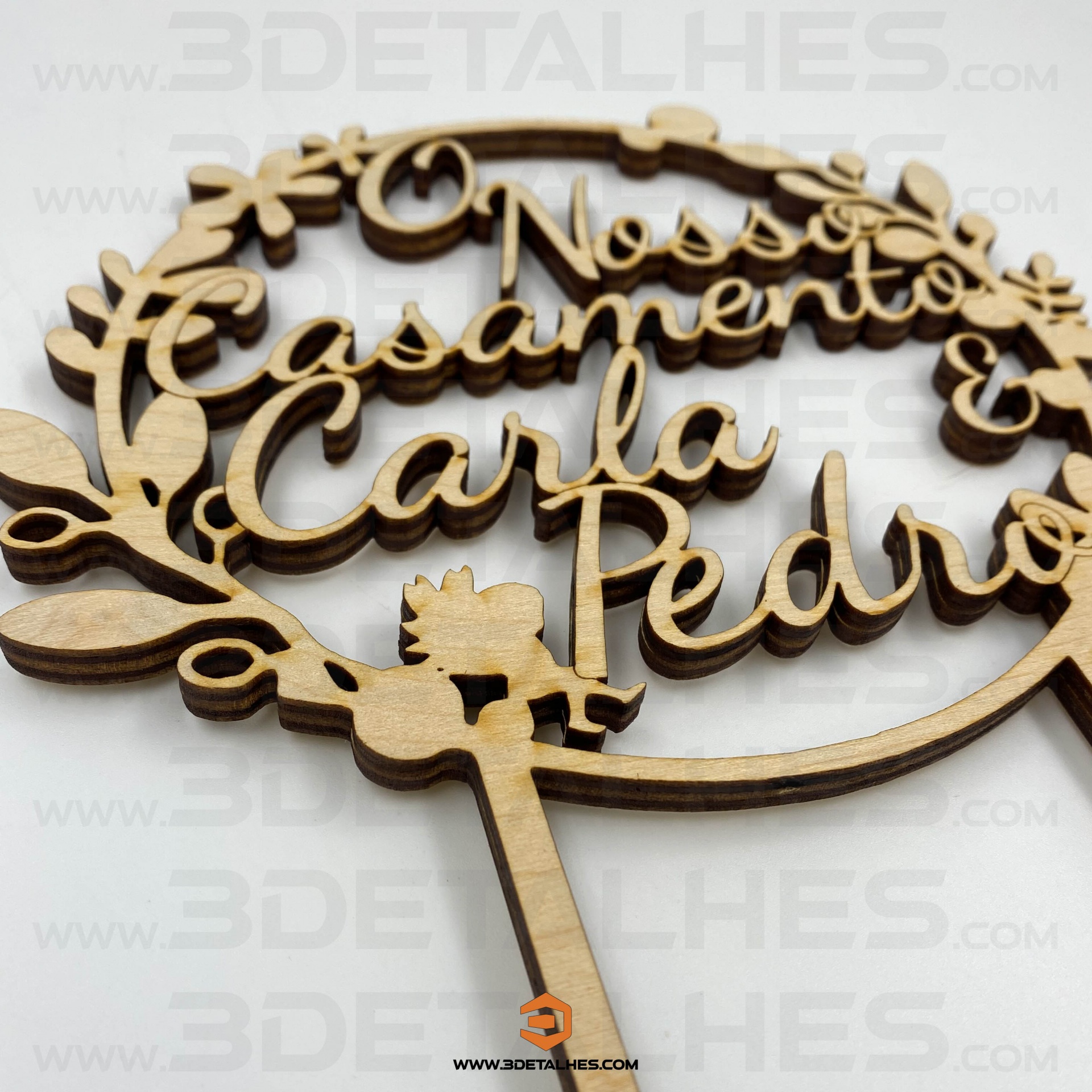 Topo de Bolo - Floral