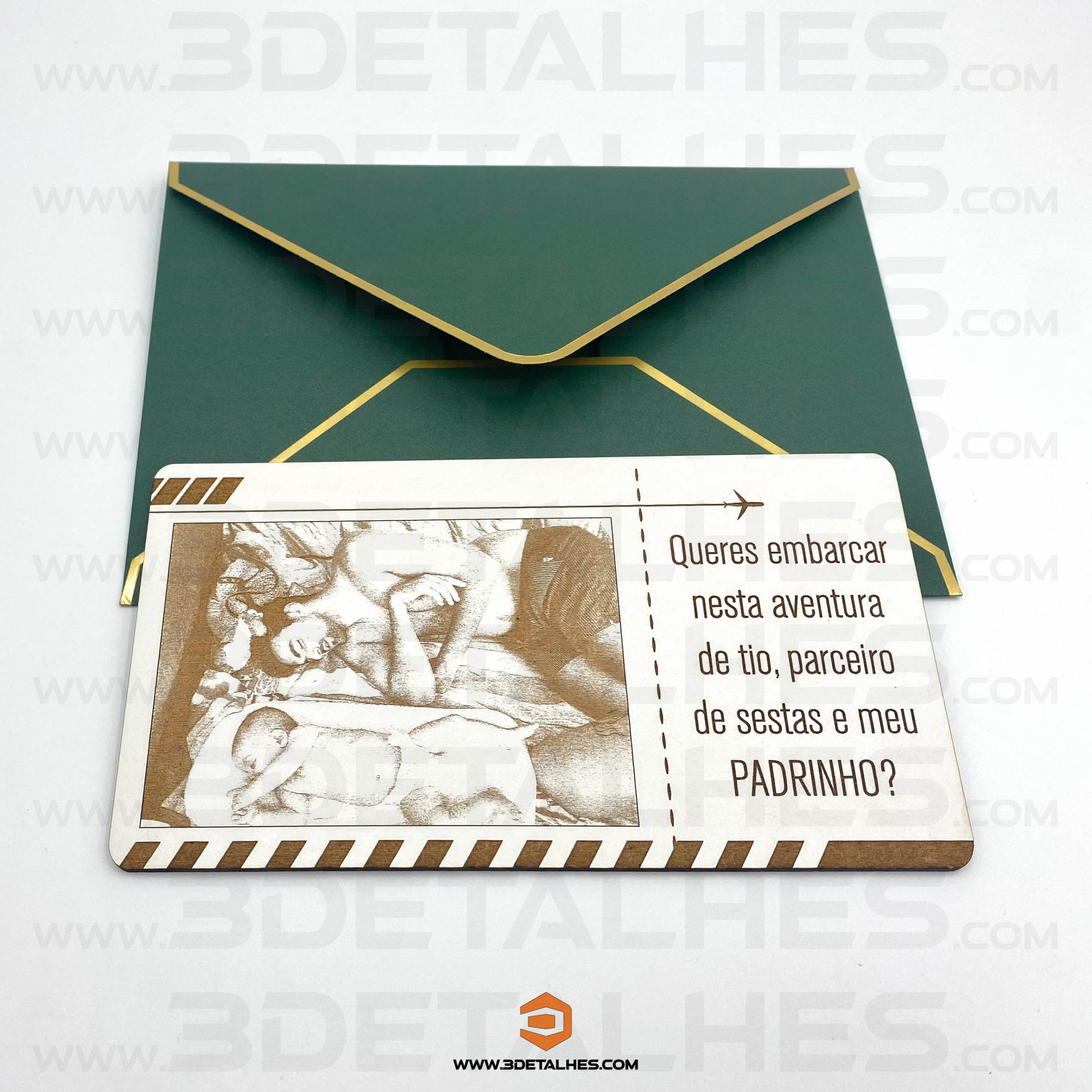 Convite Padrinhos - Bilhete