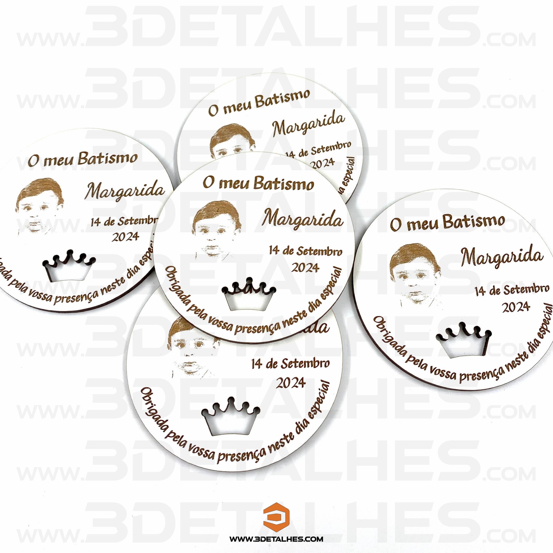 Lembrança Íman Redondo com Foto