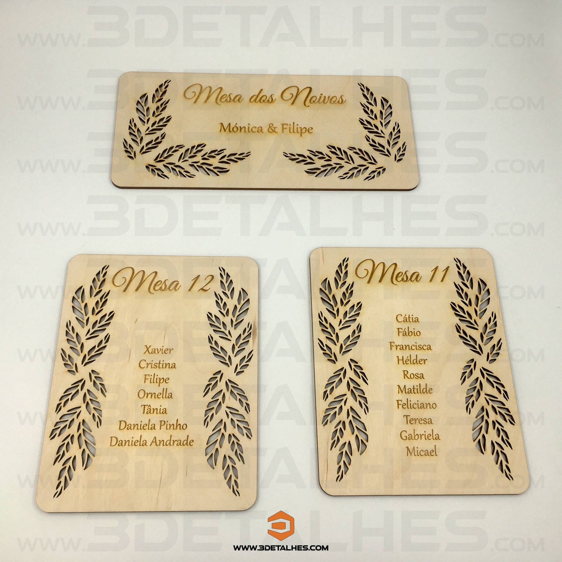 Placas Identificador de Mesas