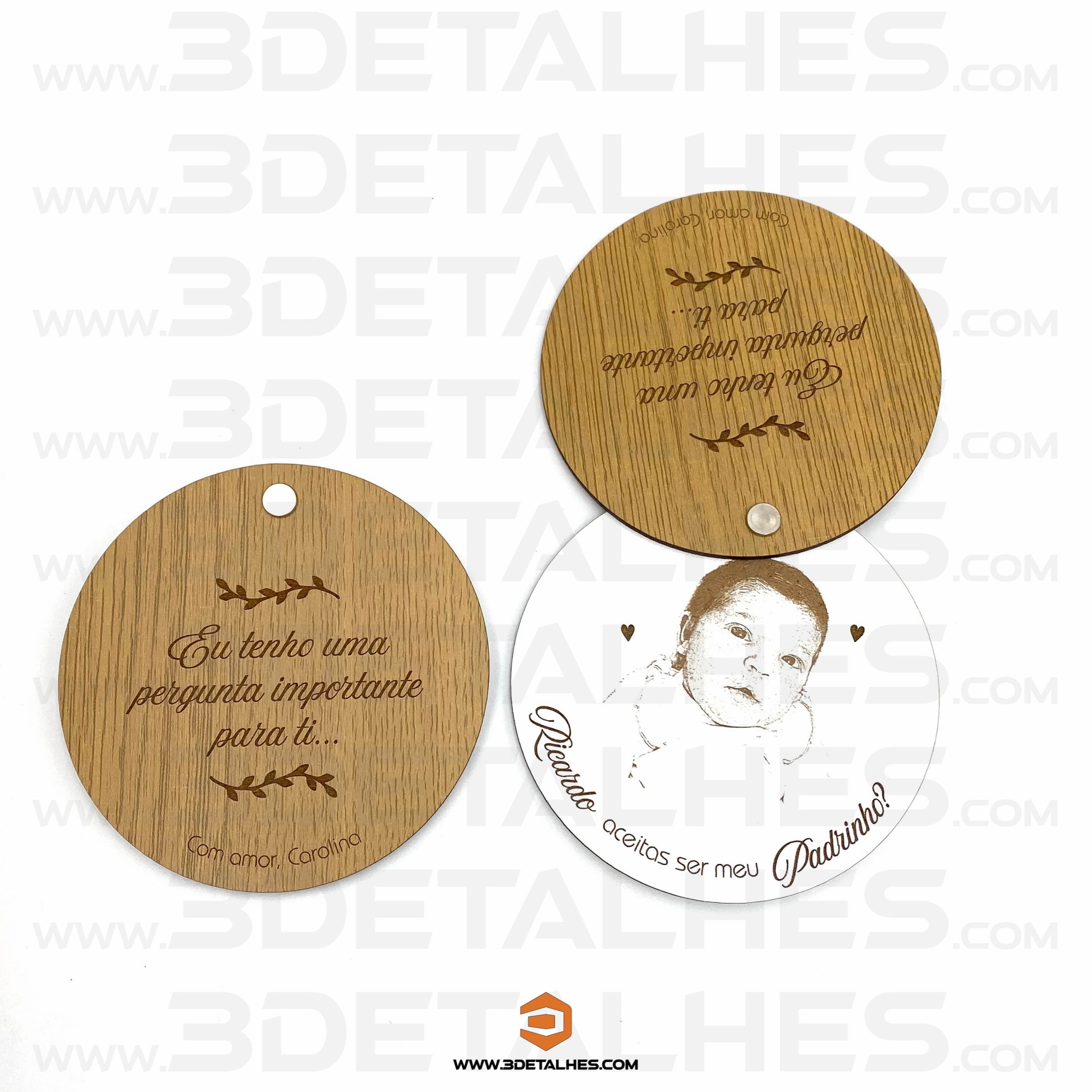 Convite Padrinhos com Foto