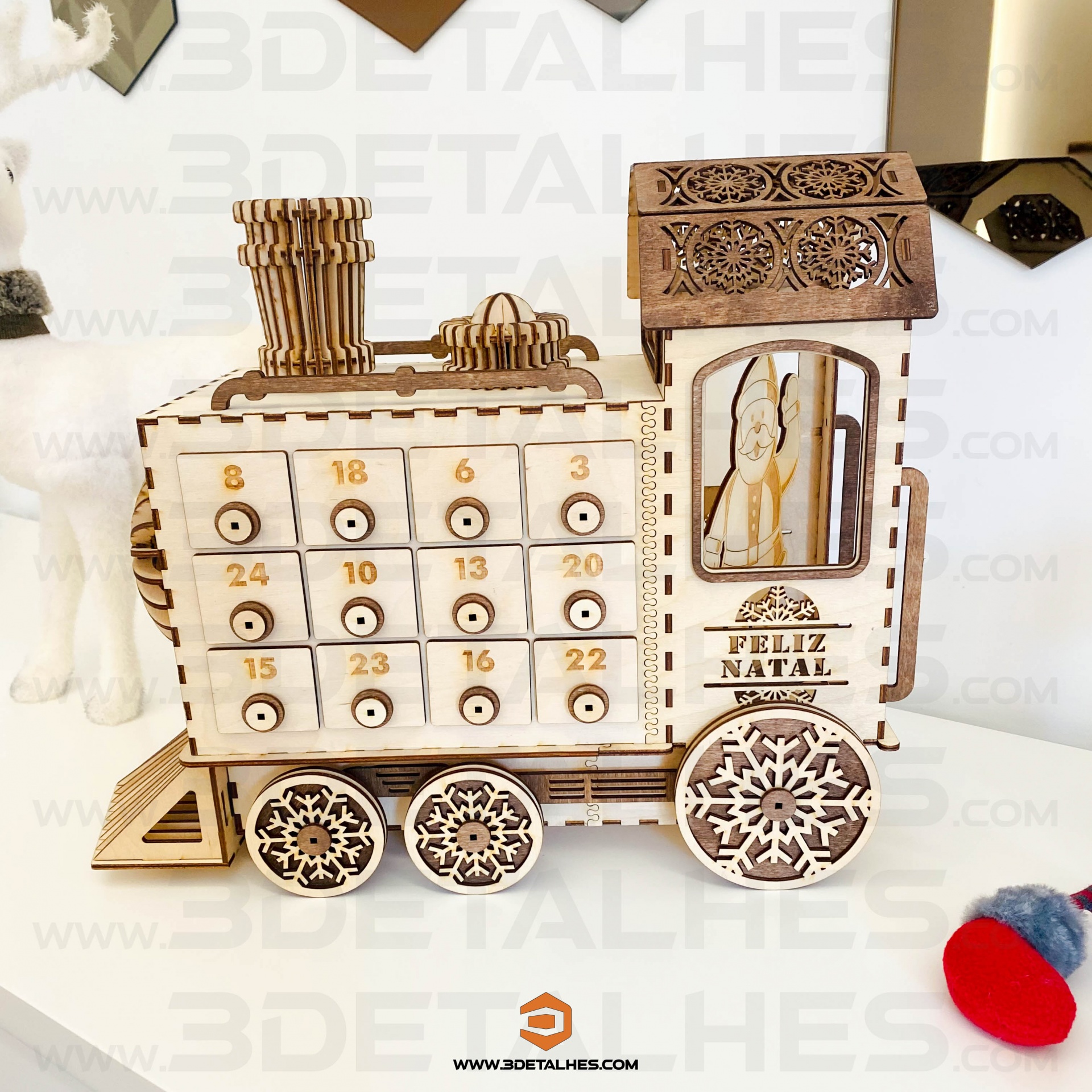 Calendário do Advento - Comboio