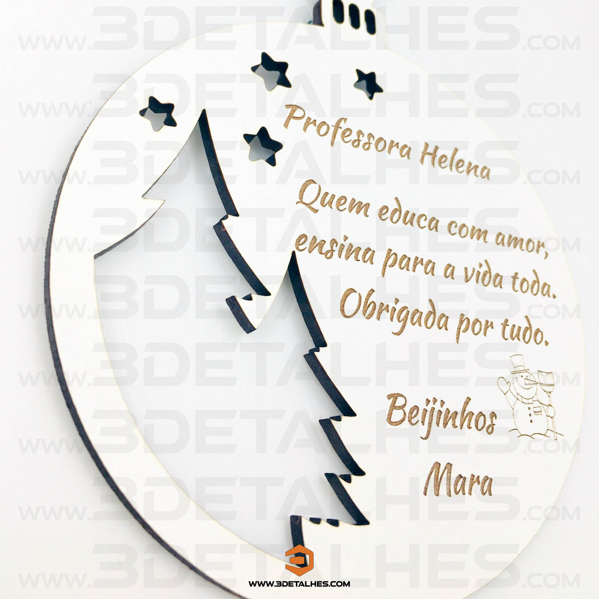 Bola de Natal - Agradecimento