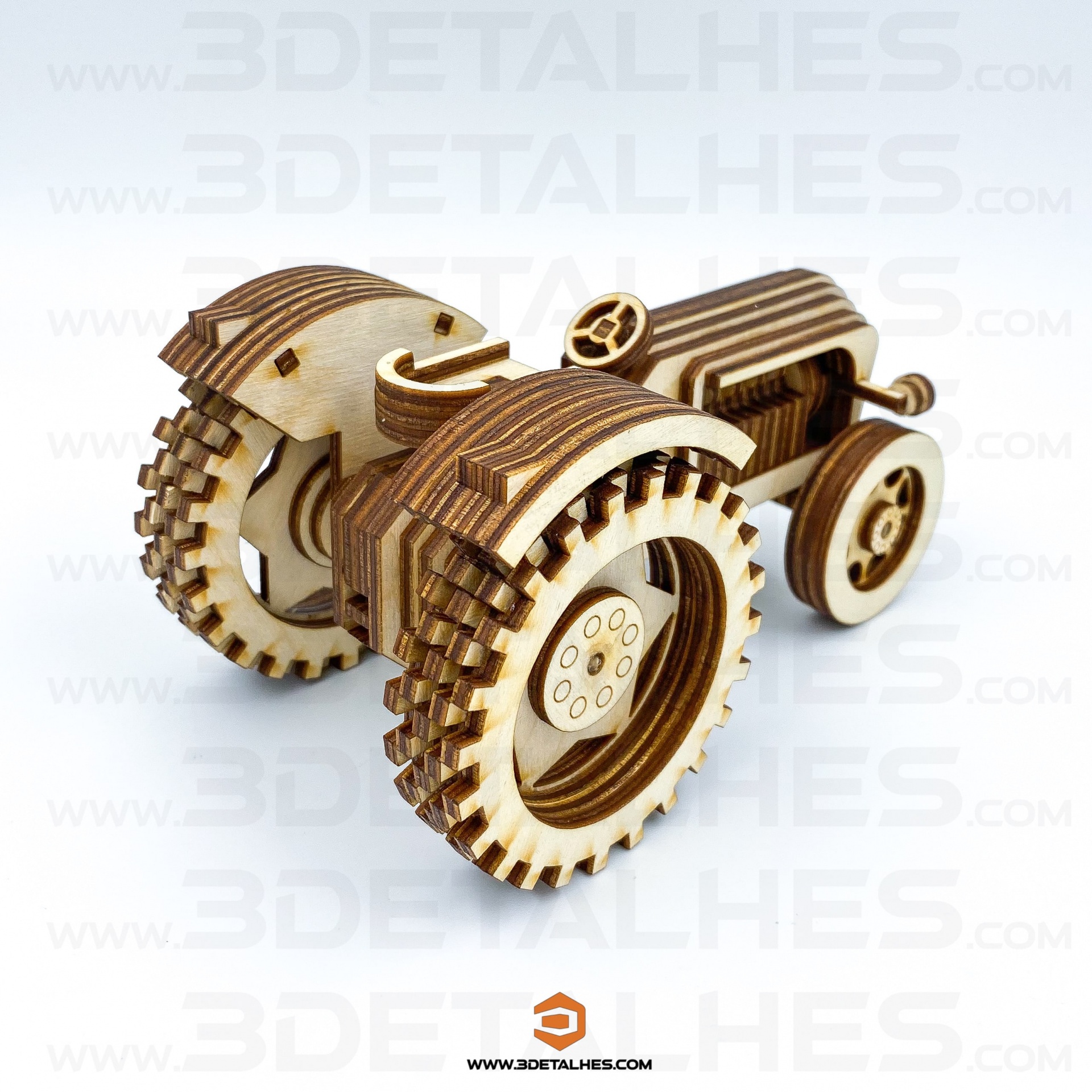 Trator à Escala com Foto Gravada