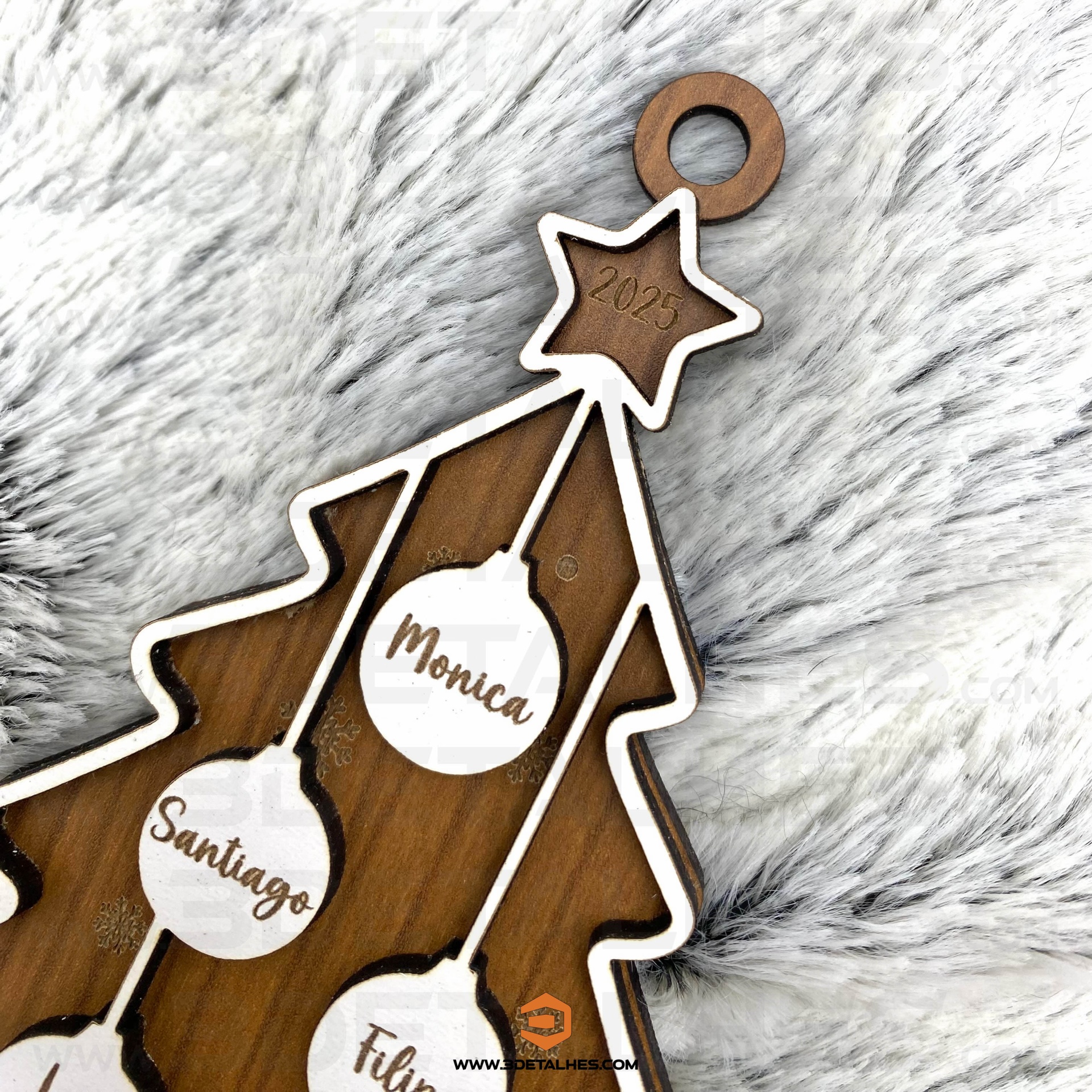 Pendente - Árvore de Natal com Nomes