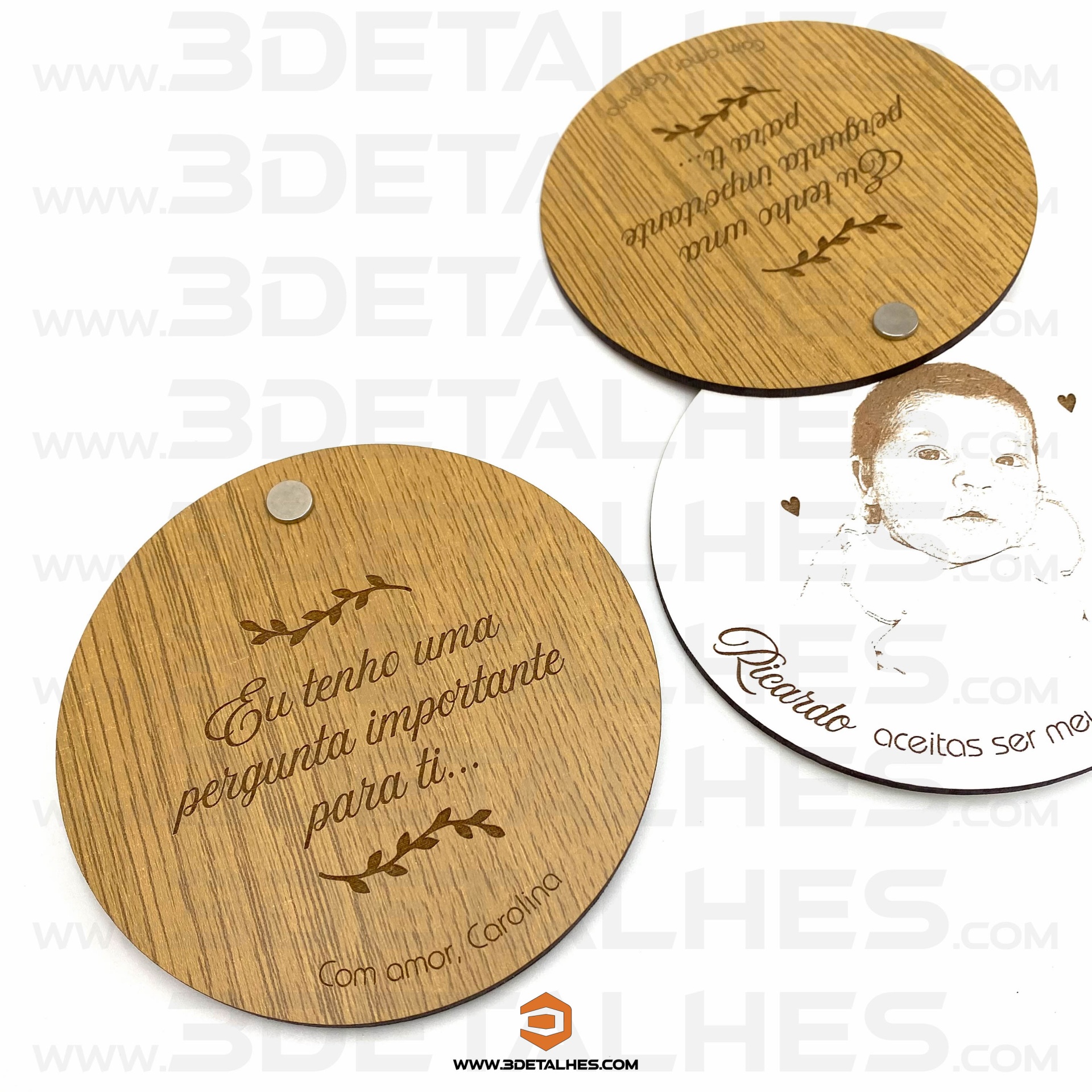 Convite Padrinhos com Foto