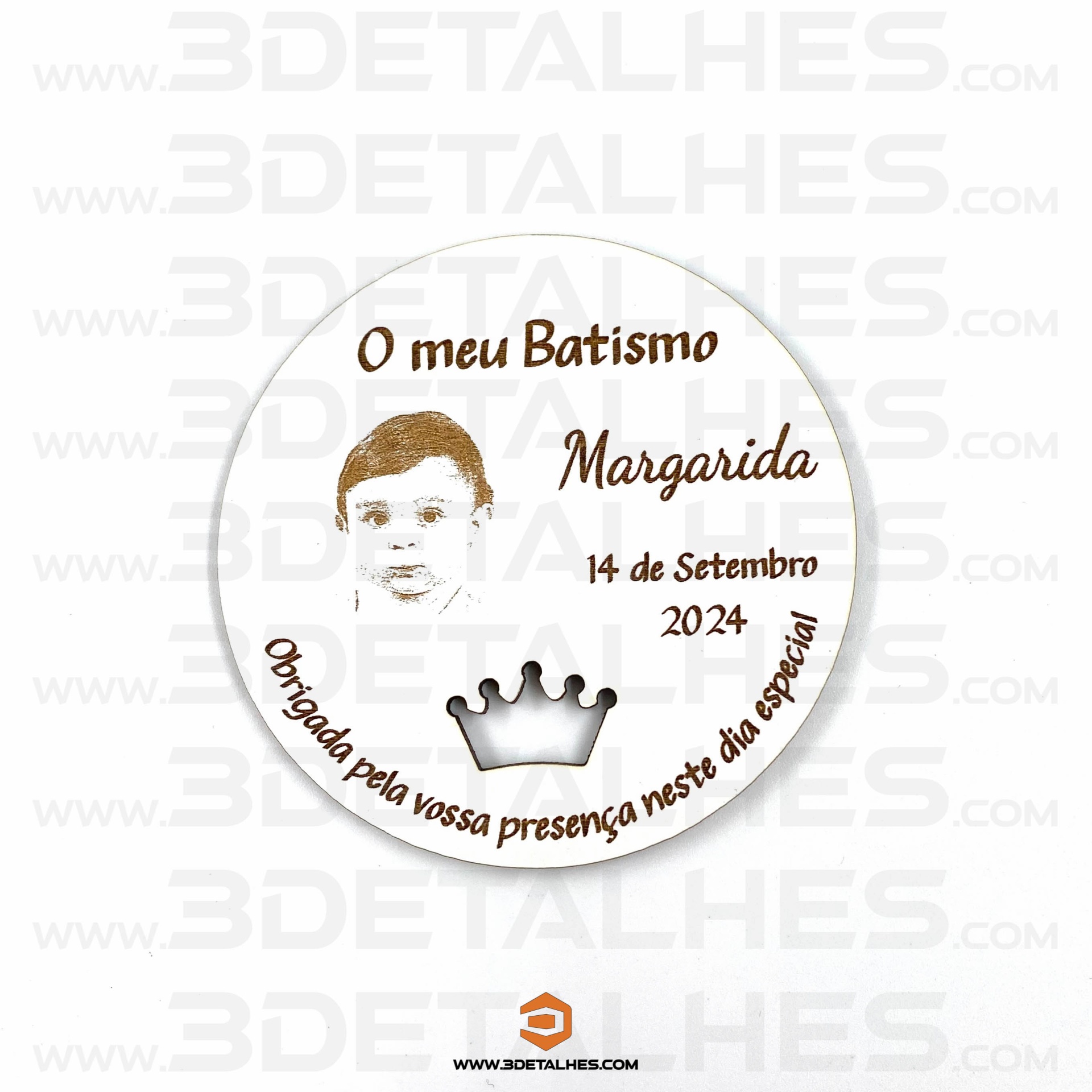 Lembrança Íman Redondo com Foto