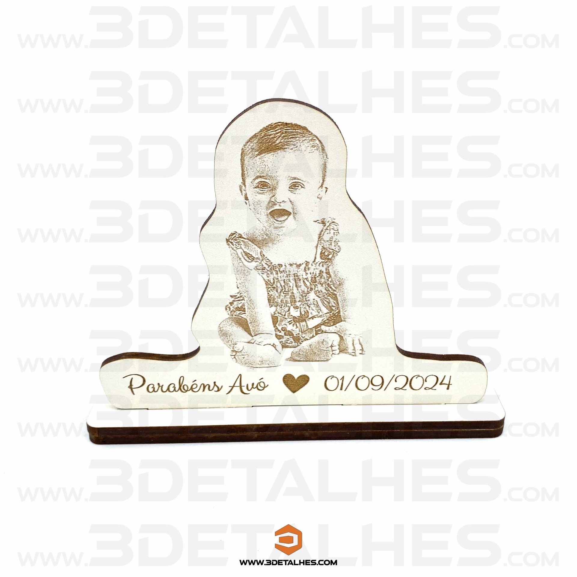 Fotografia com mensagem em Íman ou Base