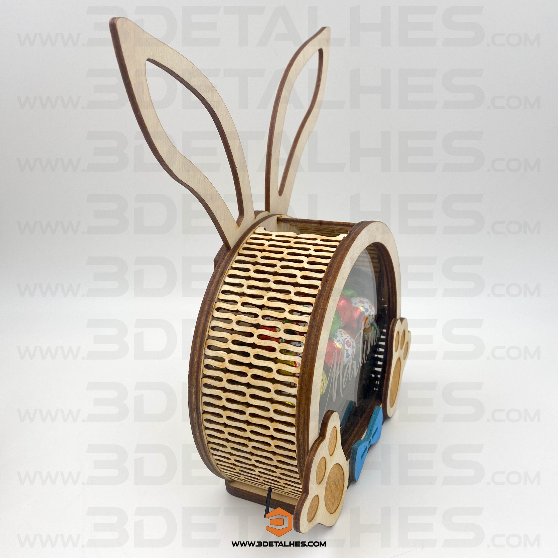 Caixa Coelho com Nome e Surpresa