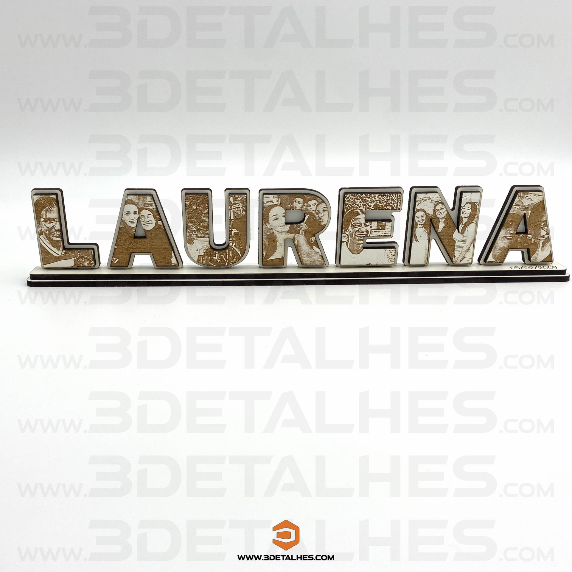 Lembrança - Mini Palavra com Fotos Gravadas