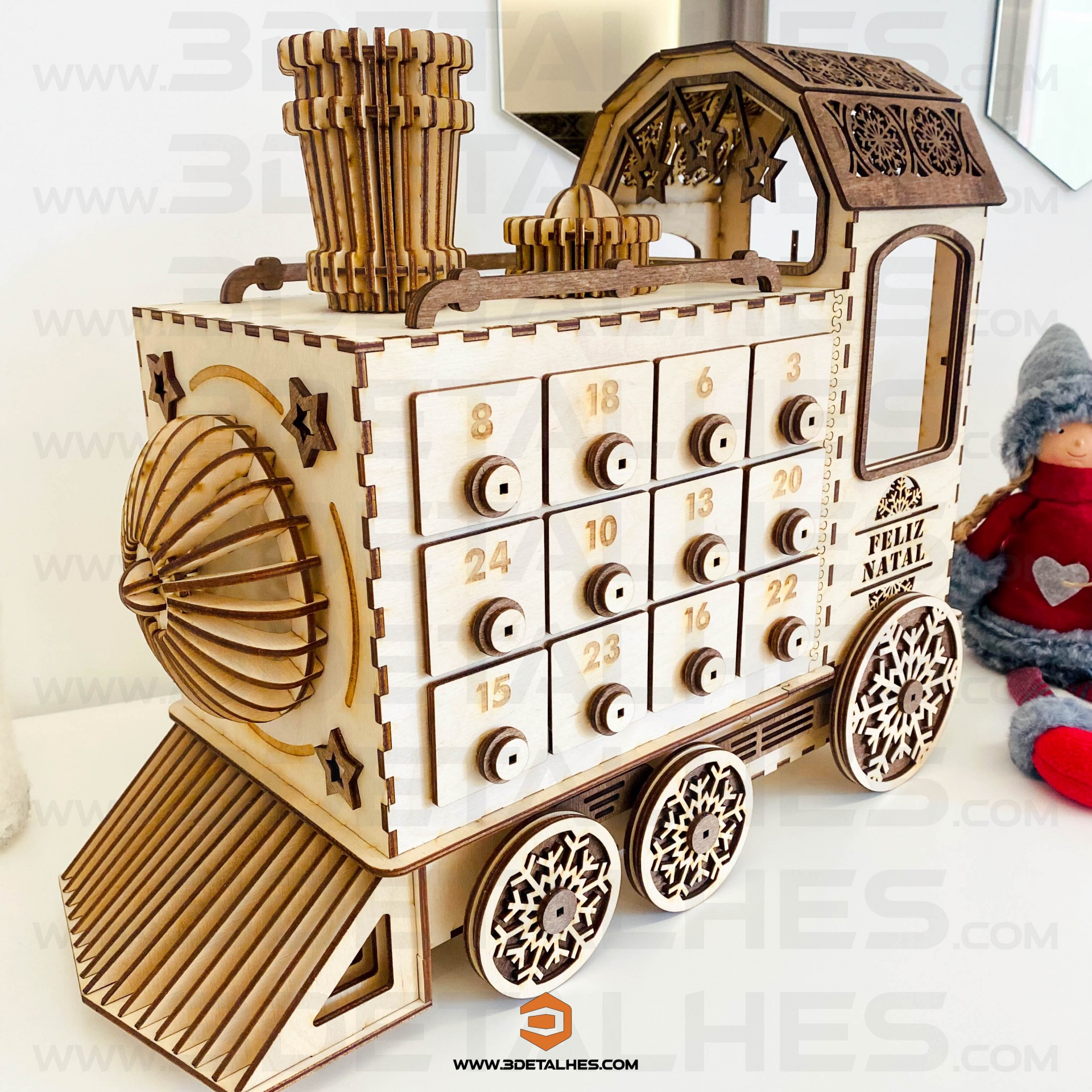 Calendário do Advento - Comboio