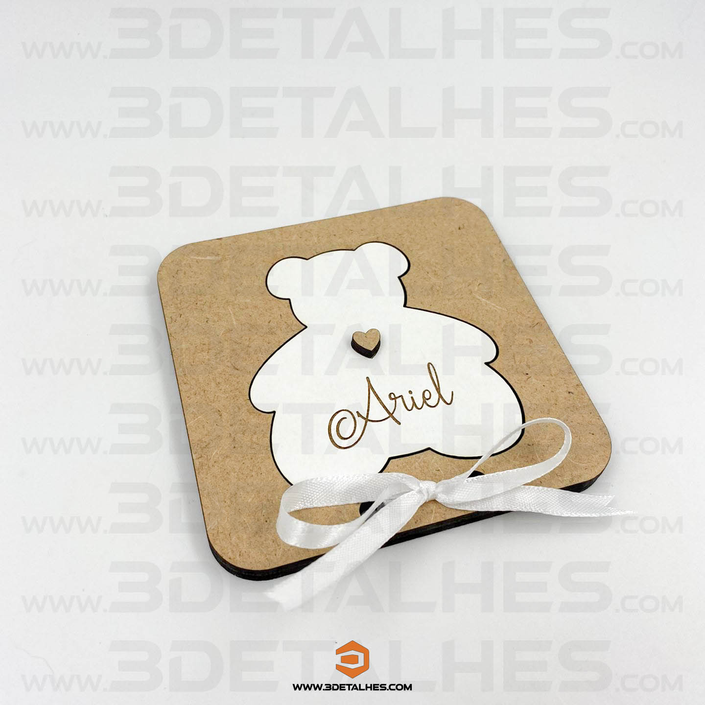 Convite Padrinhos - Ursinho