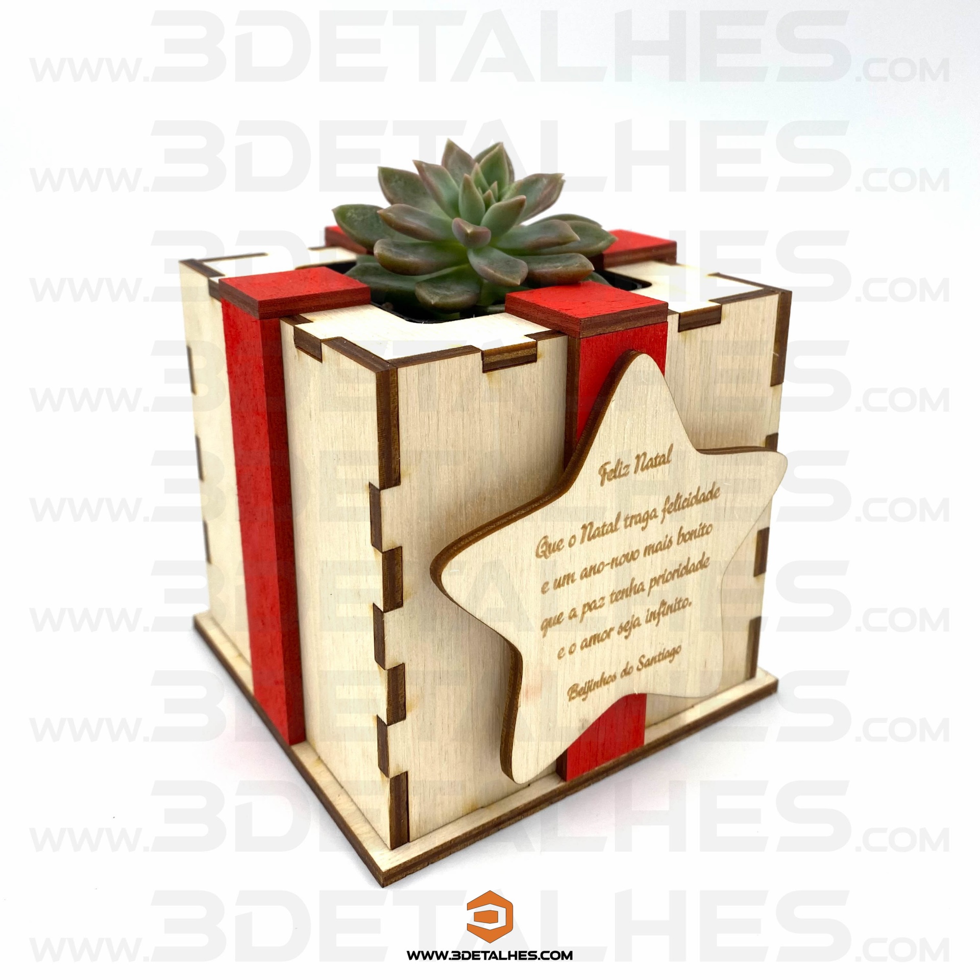 Vaso Presente de Natal