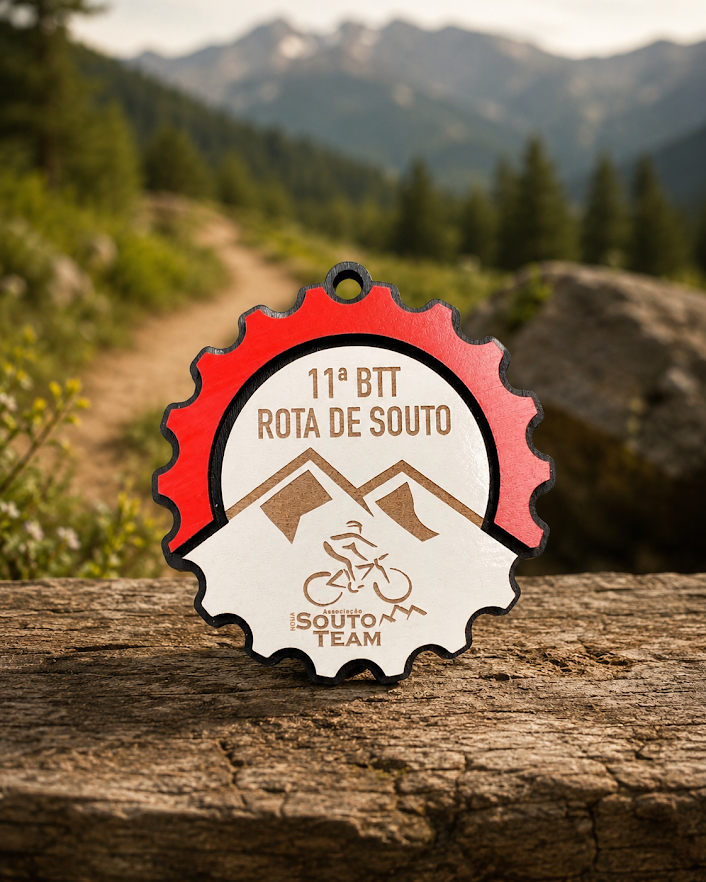Medalha Vermelha e Branca