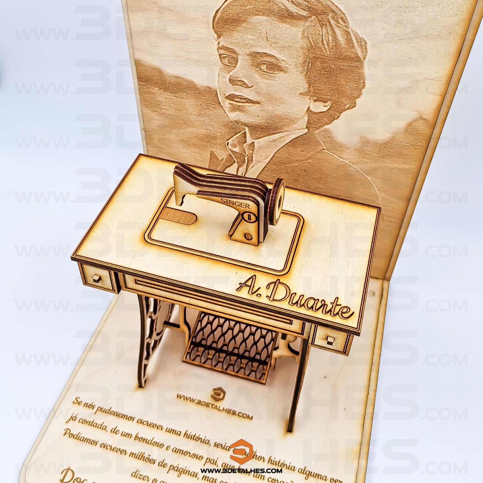 Máquina Costura Singer - 3D