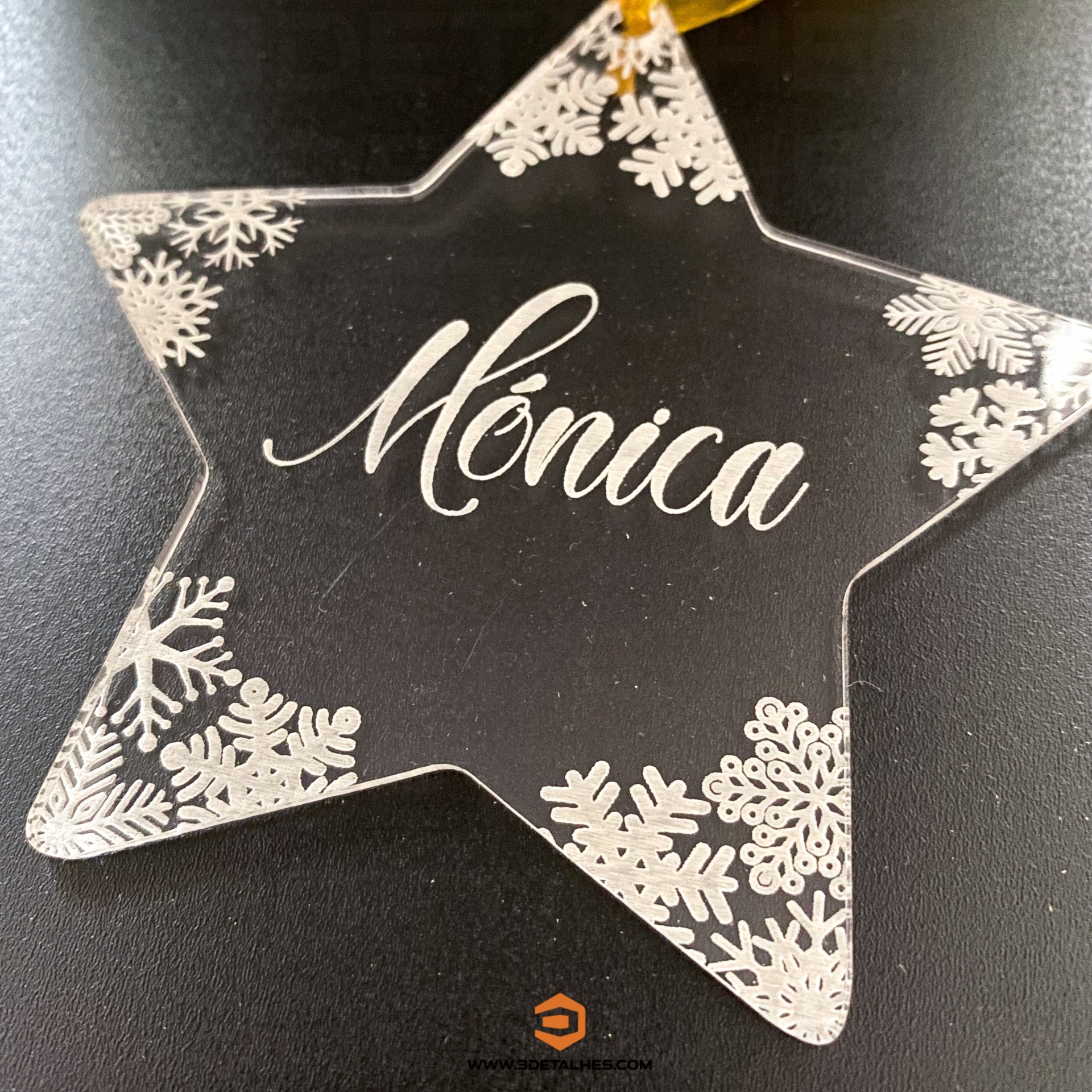 Estrela de Natal em Acrílico