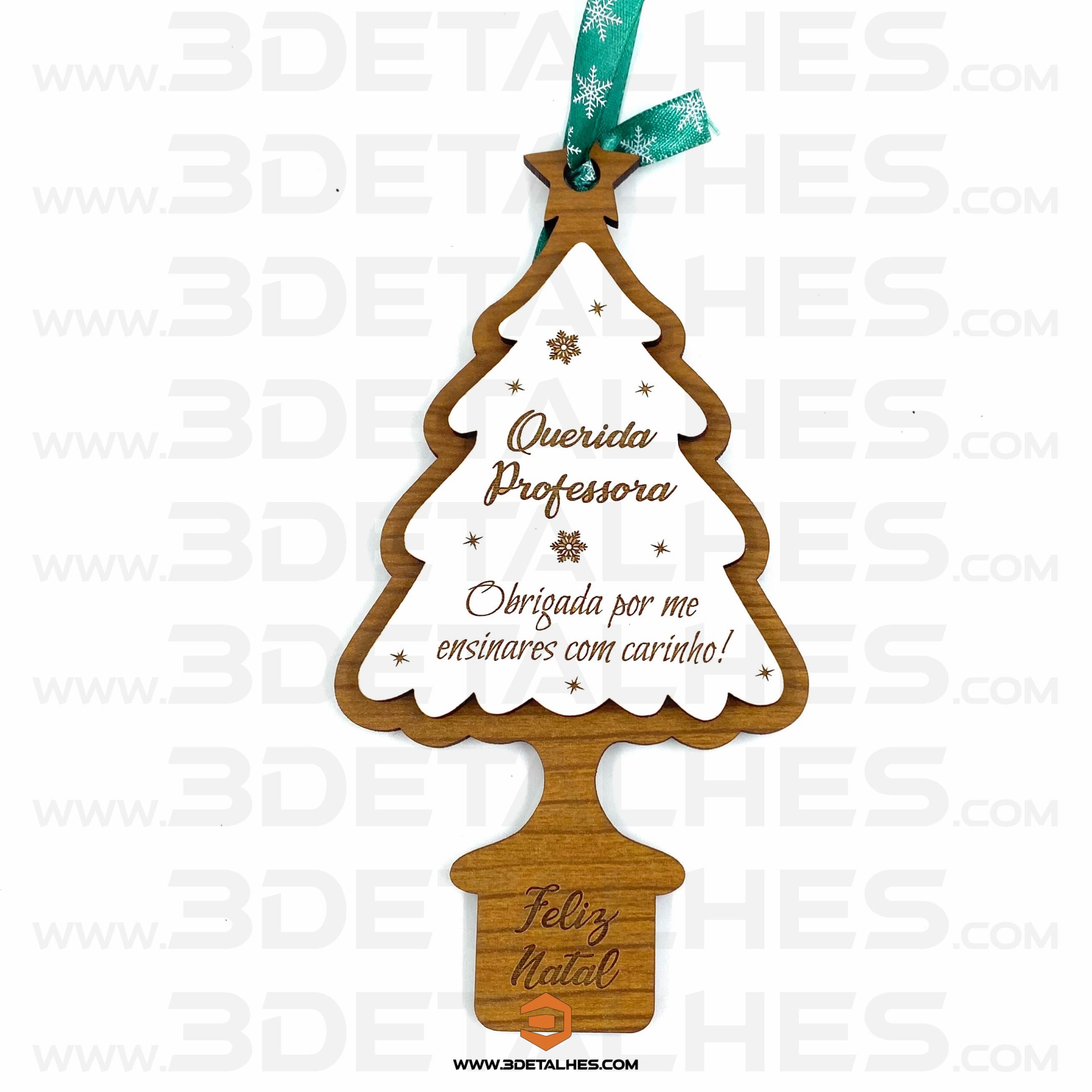 Pendente - Árvore de Natal  com Mensagem