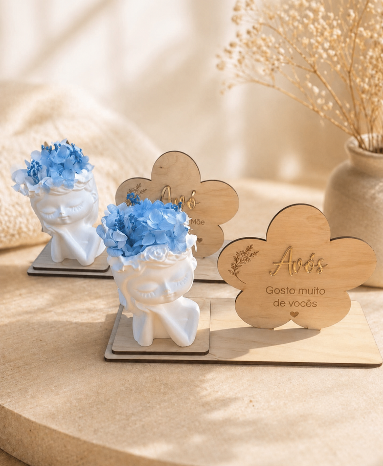 Conjunto Boneca de Gesso