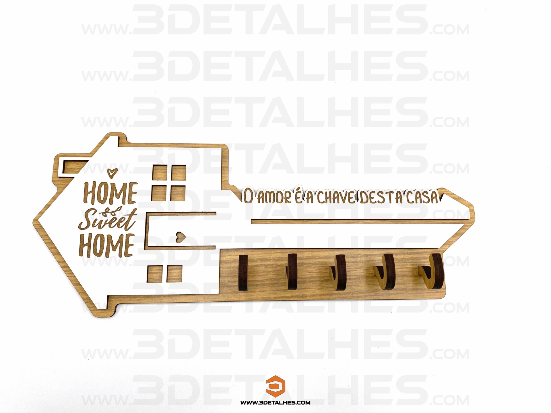 Chaveiro de Parede Home Sweet Home