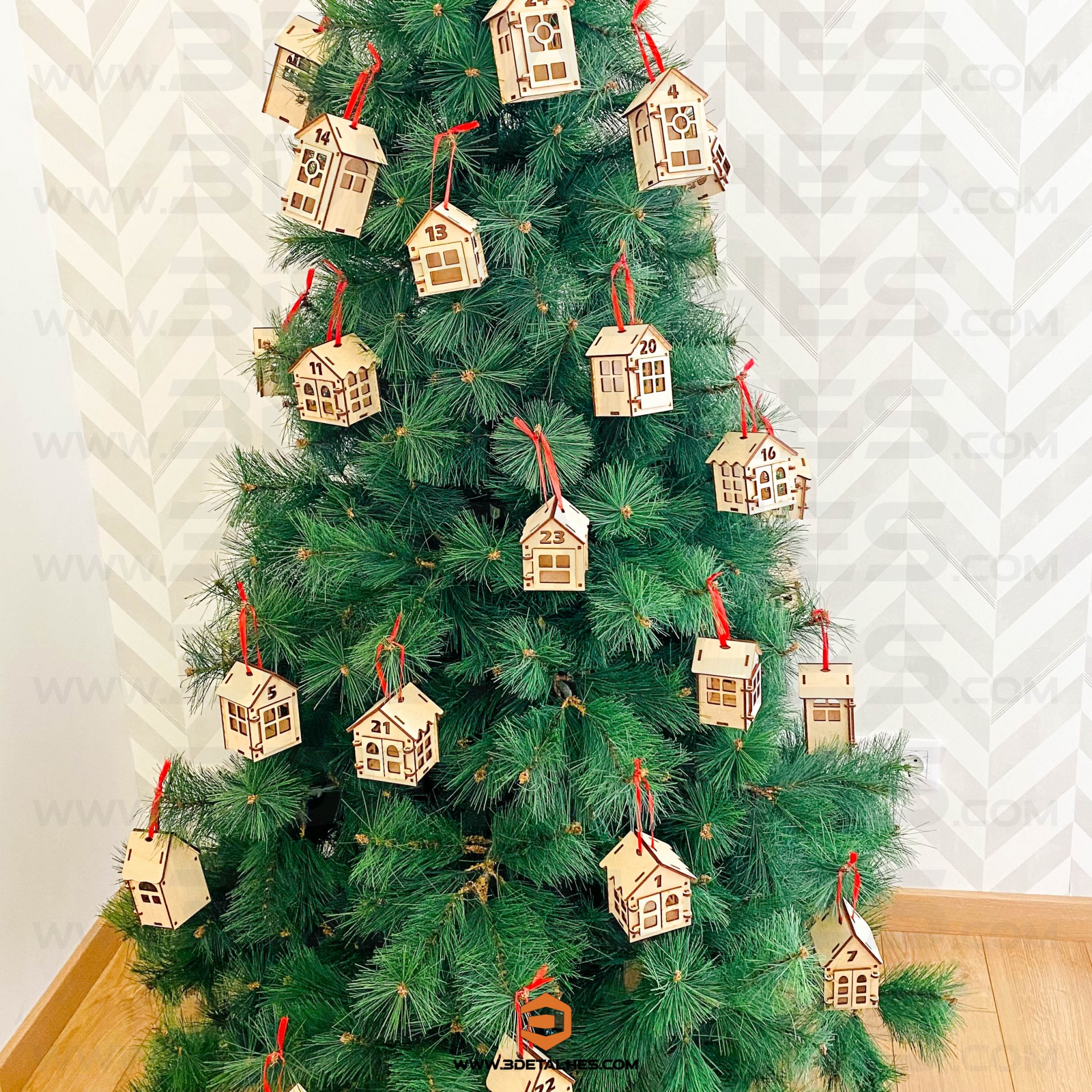 Advento - Casinhas de Madeira