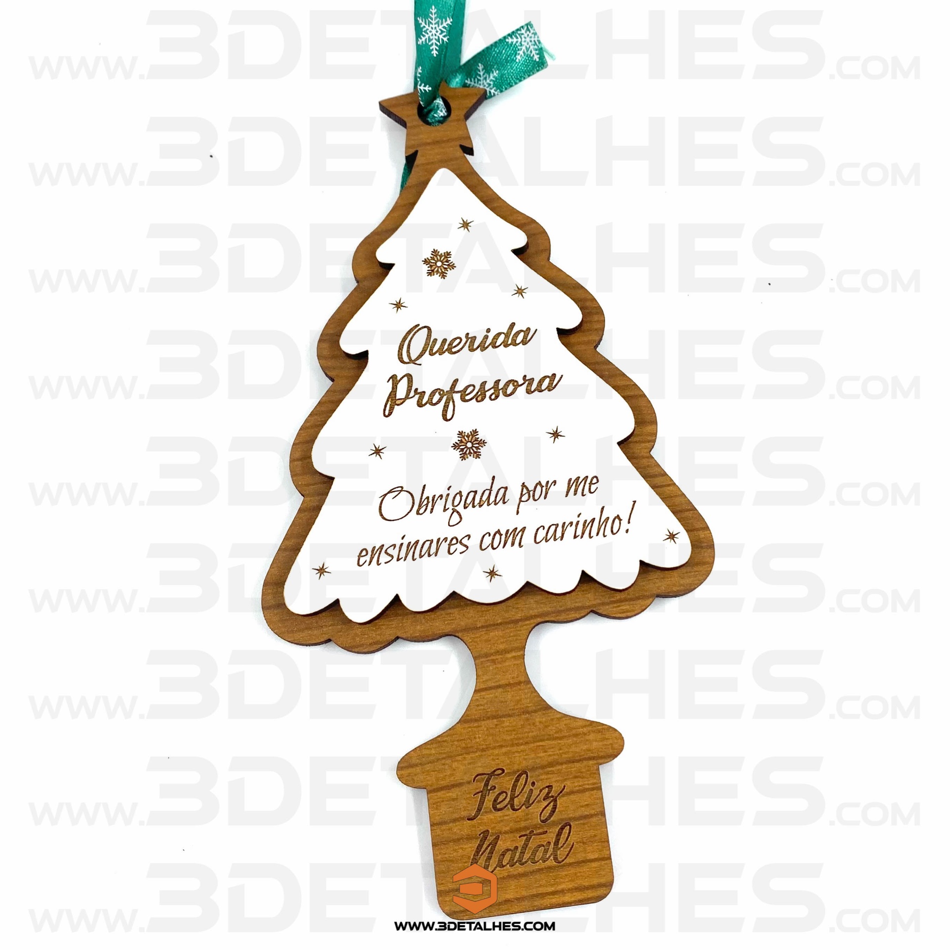 Pendente - Árvore de Natal  com Mensagem