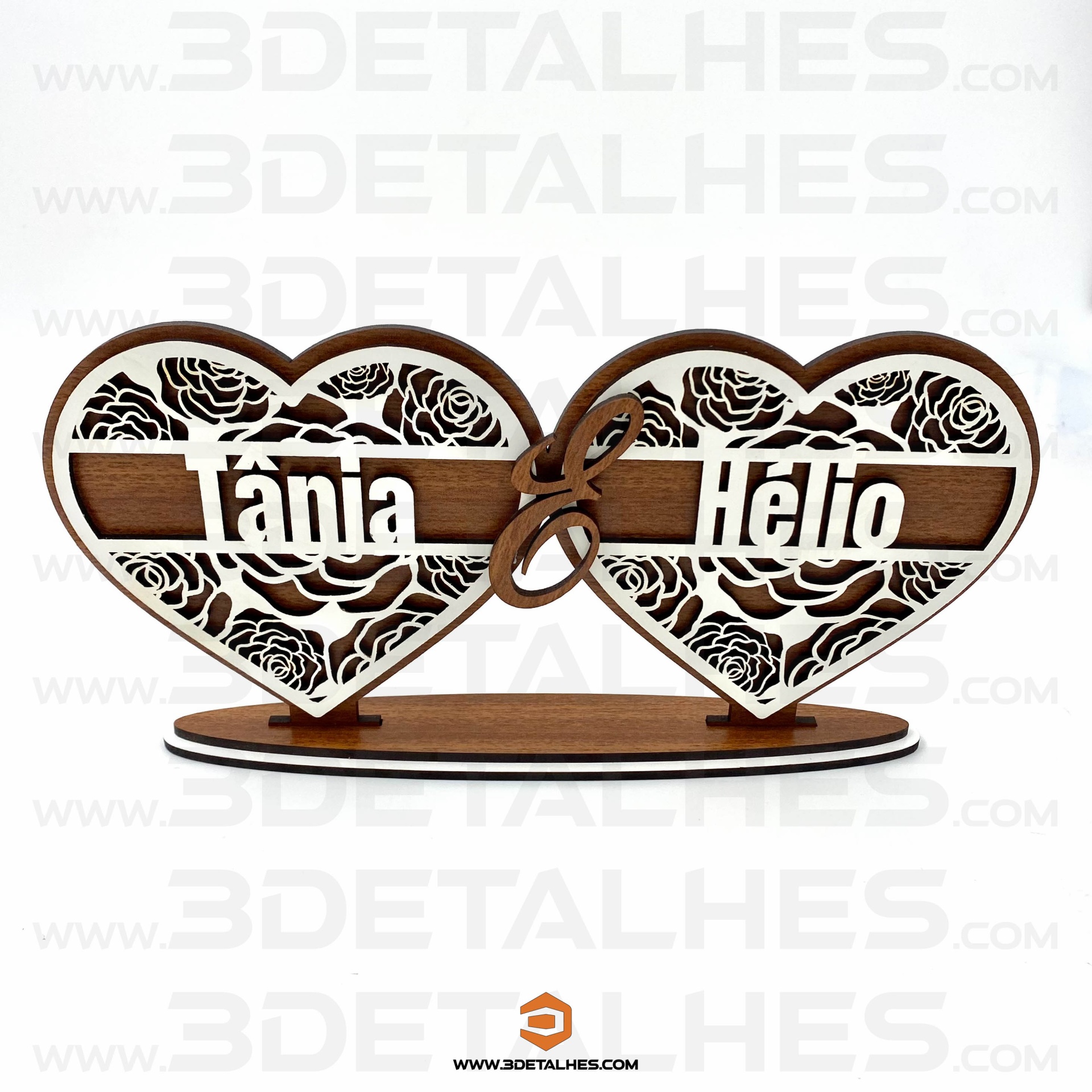 Corações Unidos com Nomes