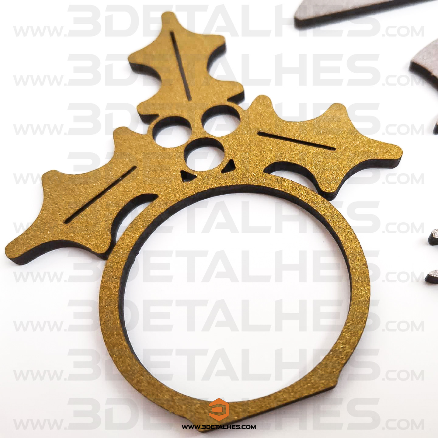 Conjunto Argolas para Guardanapos - Natal