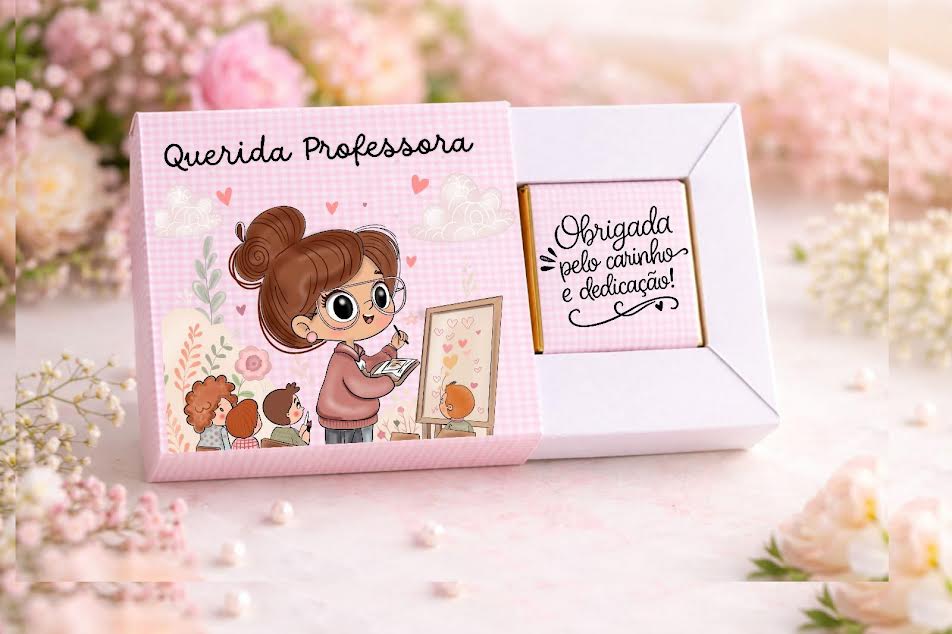 Caixa com chocolate