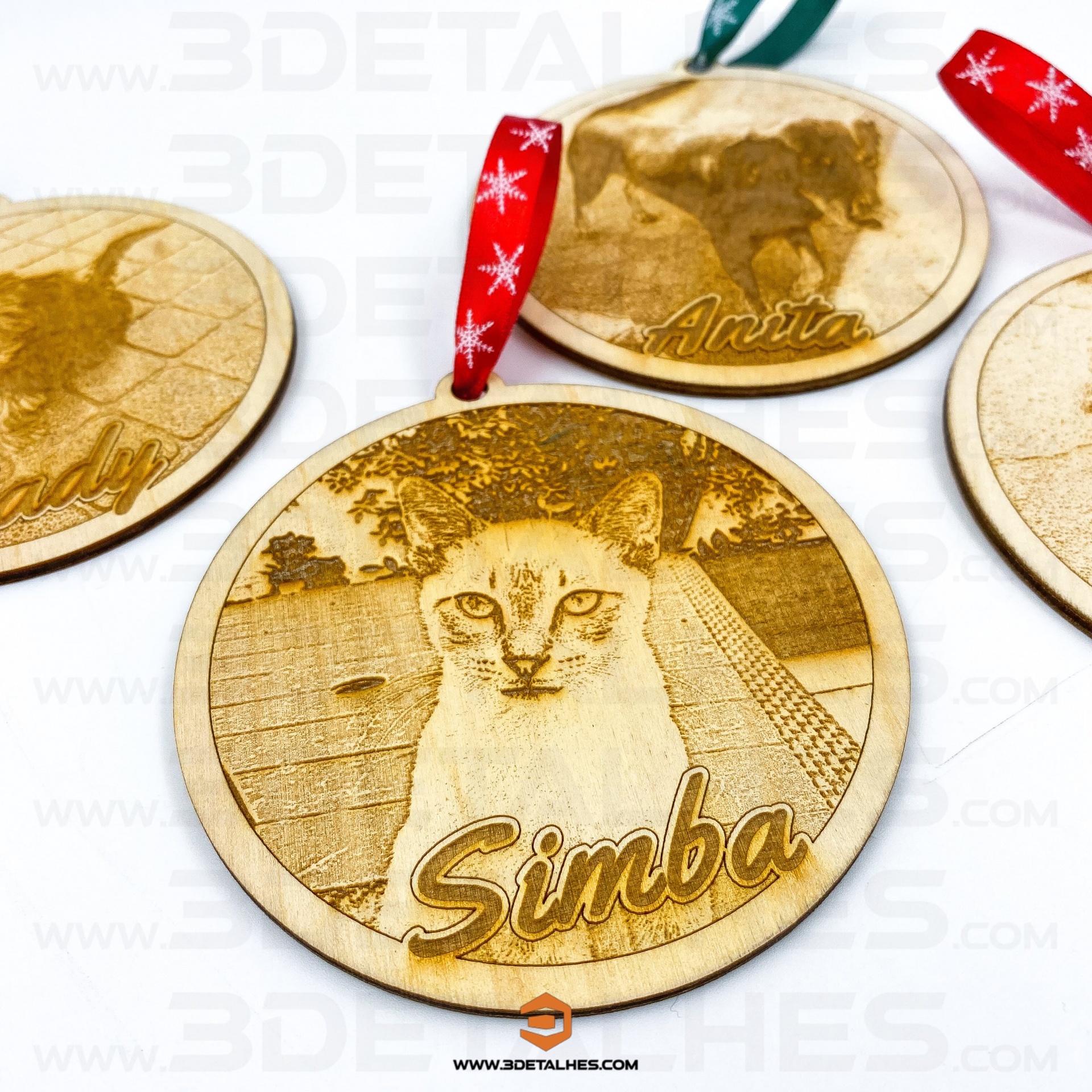 Bola de Natal com Fotografia