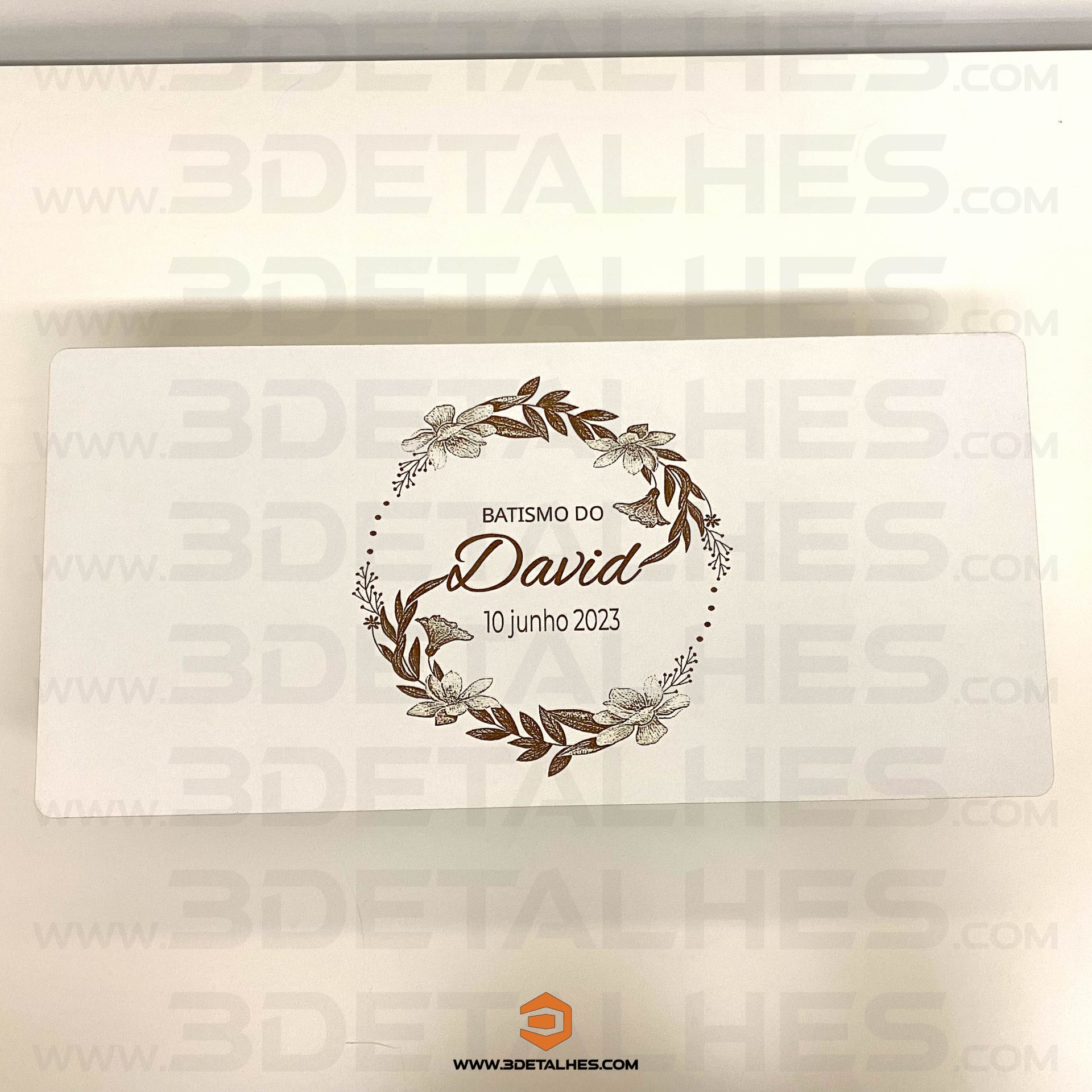 Caixa de Batismo Floral