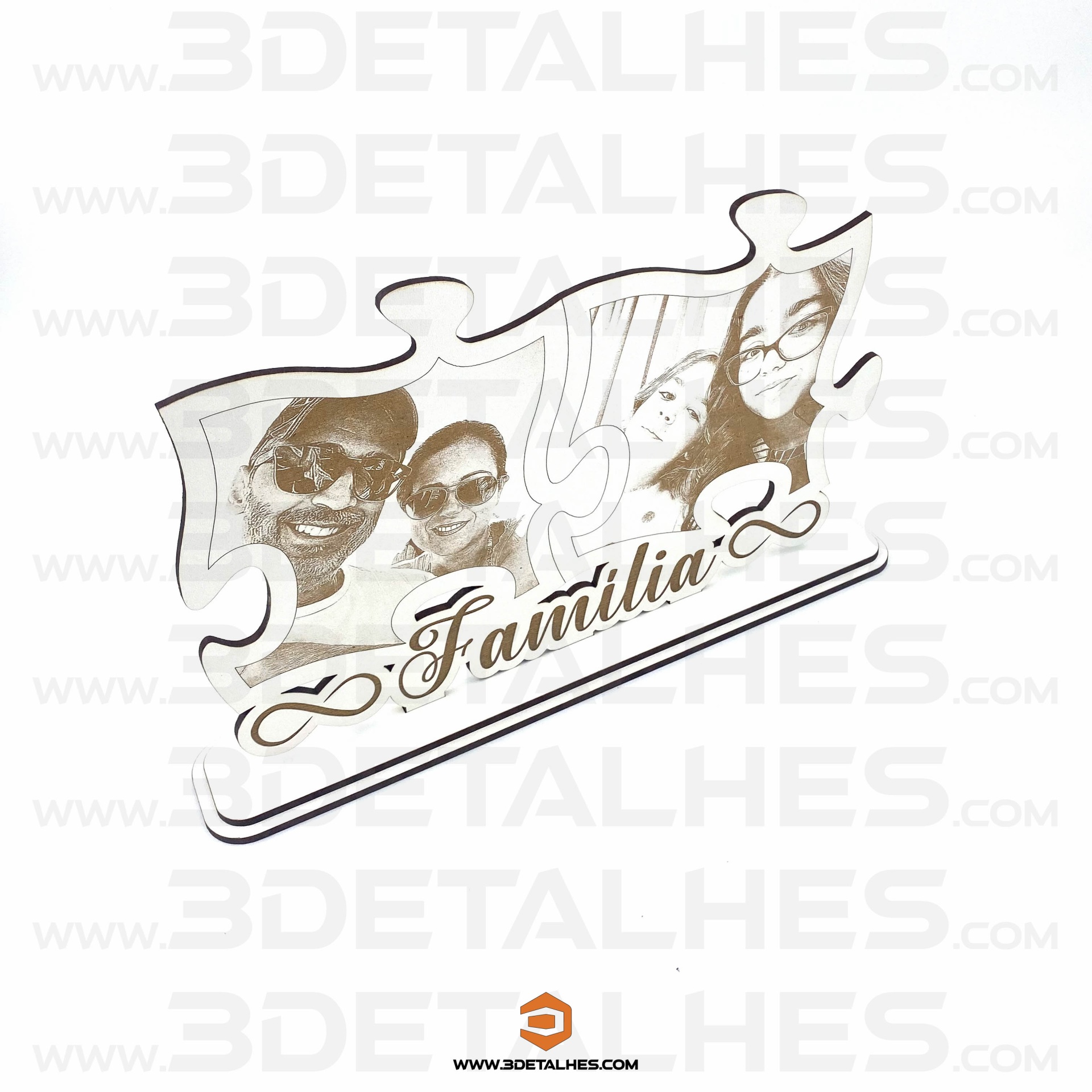 Peça Puzzle com Fotografia