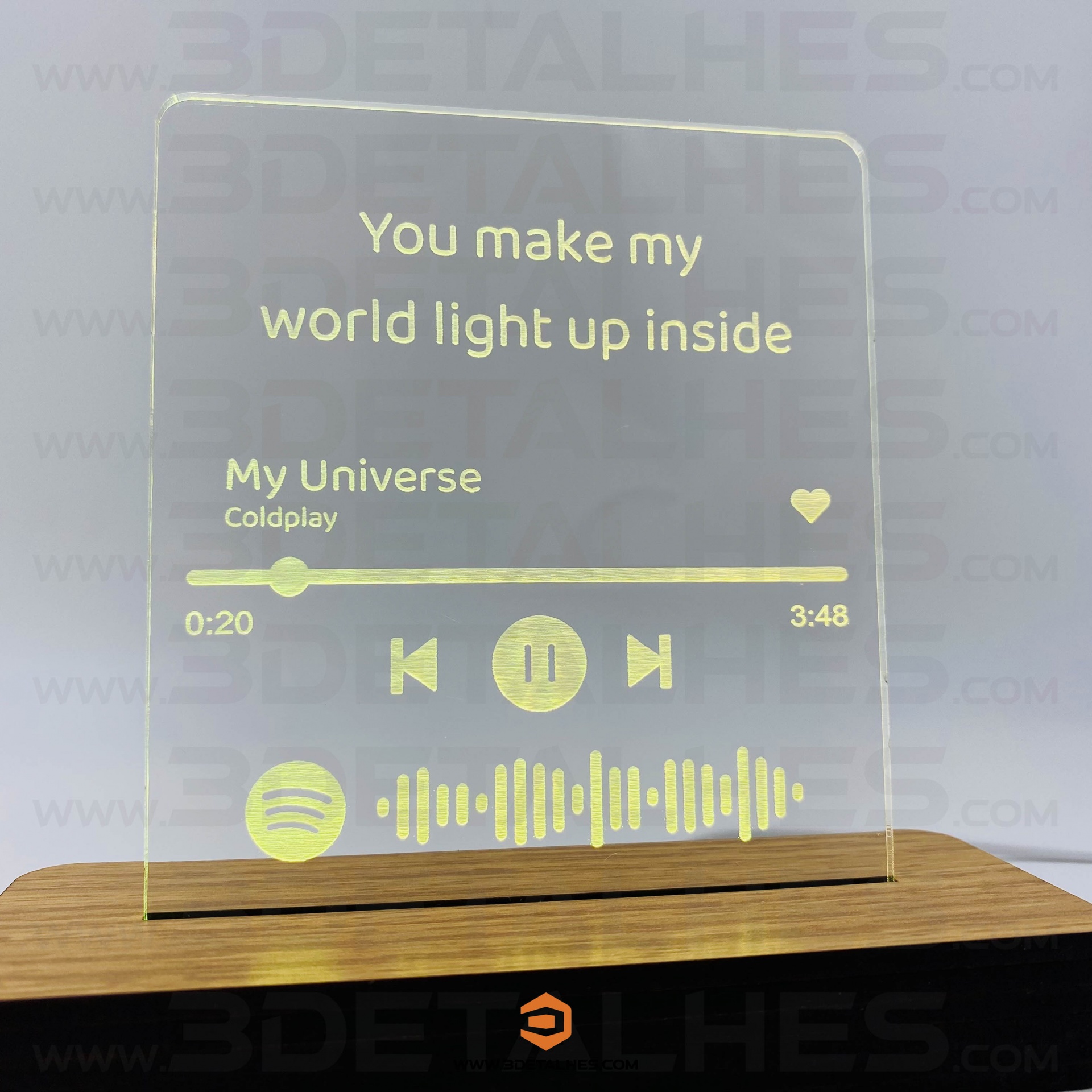 Candeeiro Led - Música Spotify