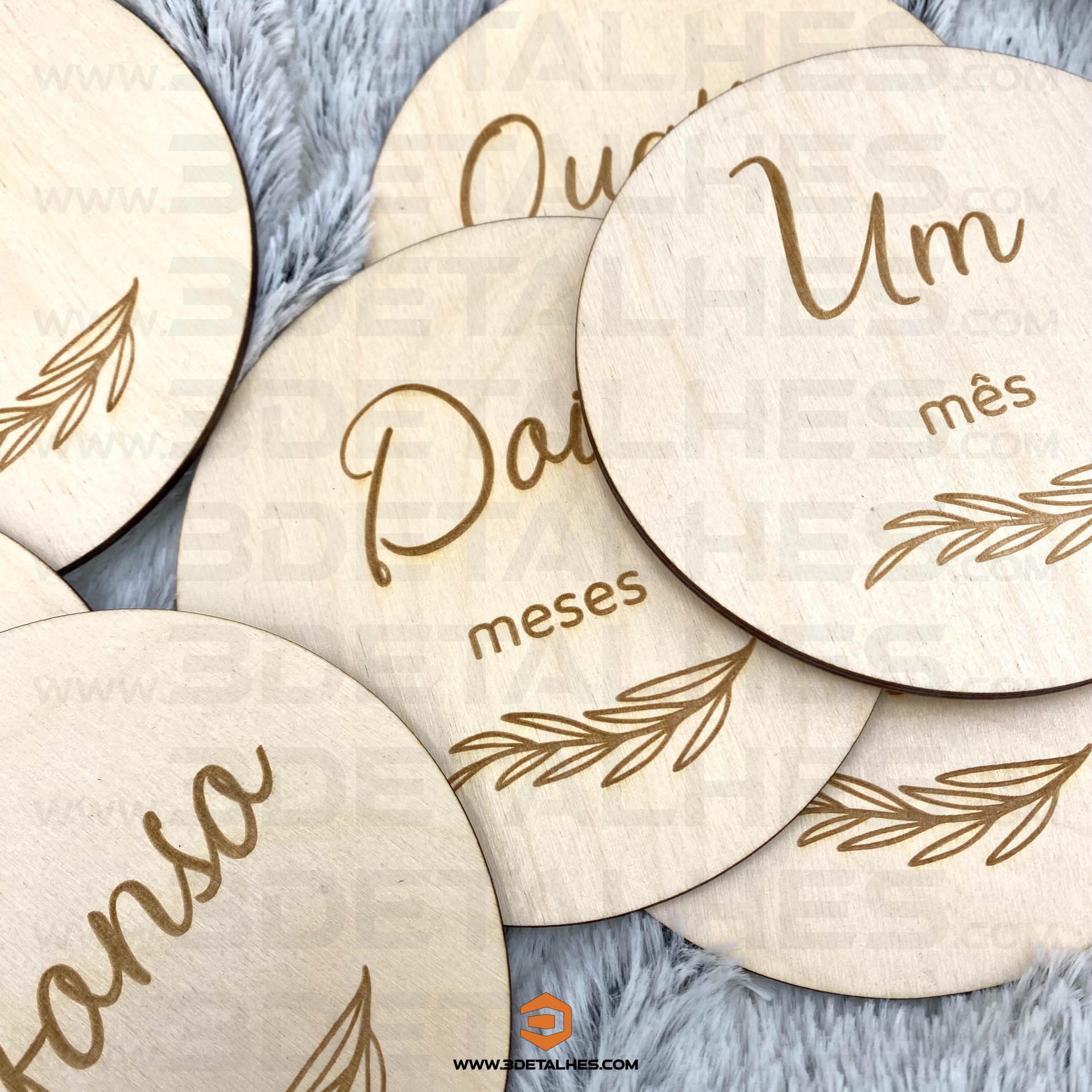 Placas de Nascimento - Folhas