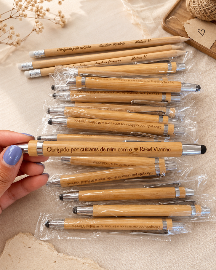 Lembrança Caneta em Bambu