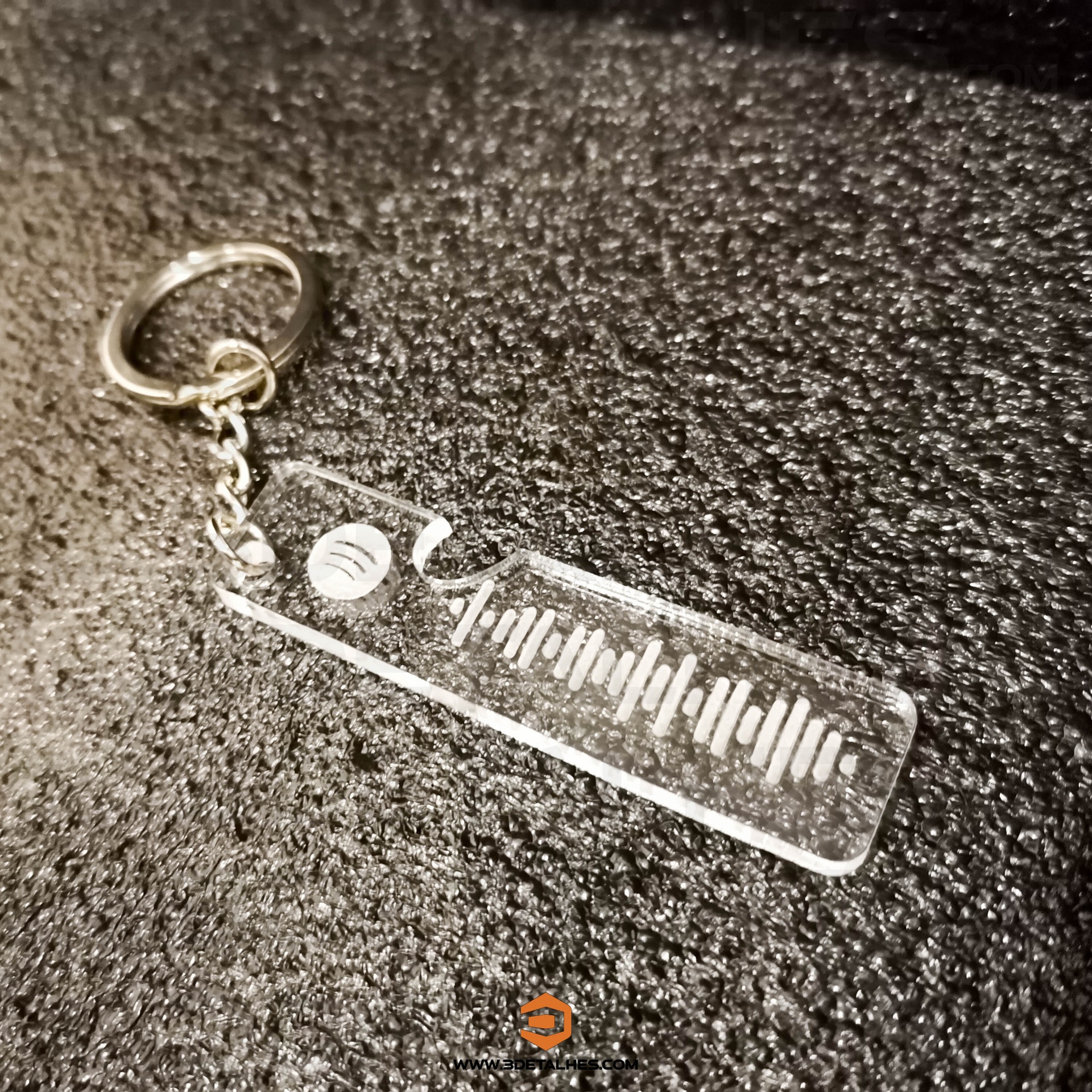 Porta Chaves Acrílico -  Código Spotify