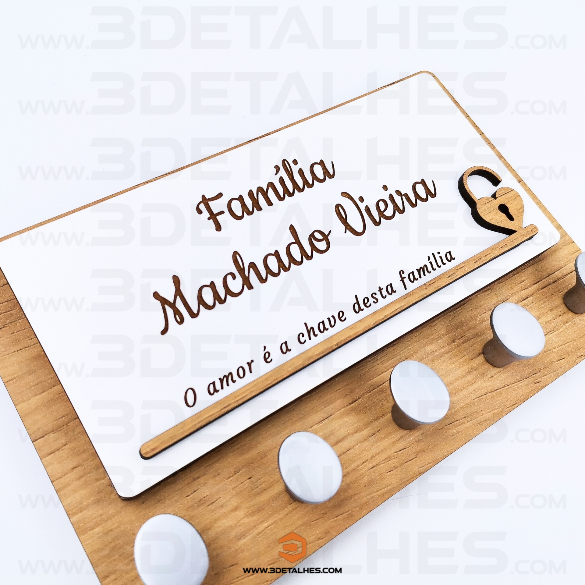 Chaveiro com Suporte para Cartas