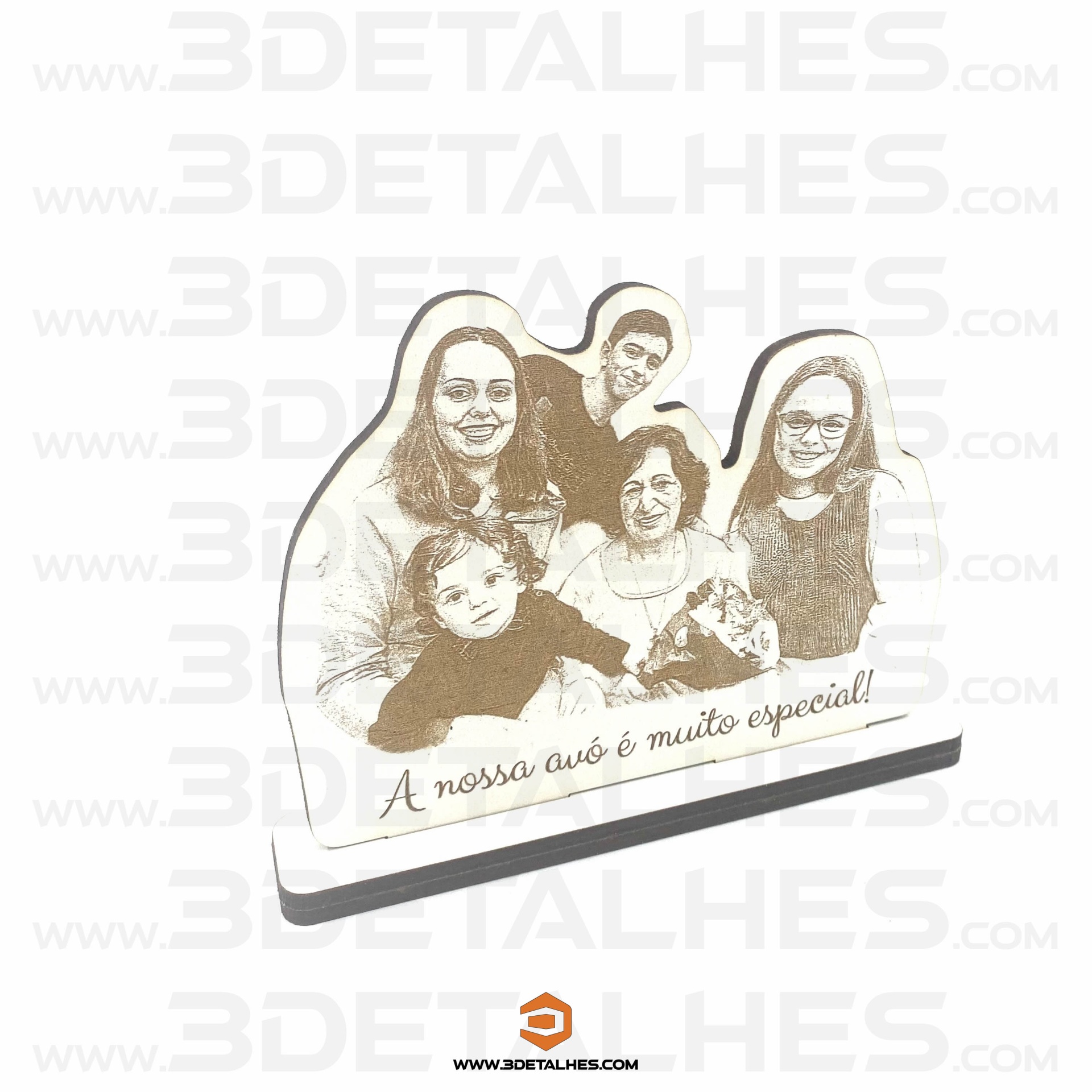 Fotografia com mensagem em Íman ou Base