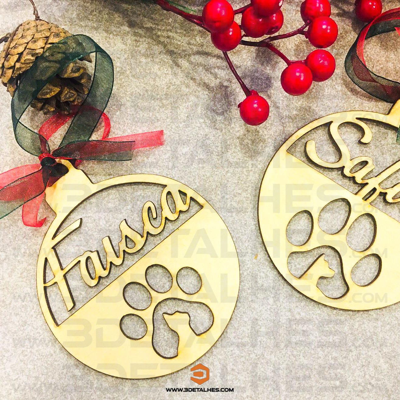 Bola de Natal - Animal